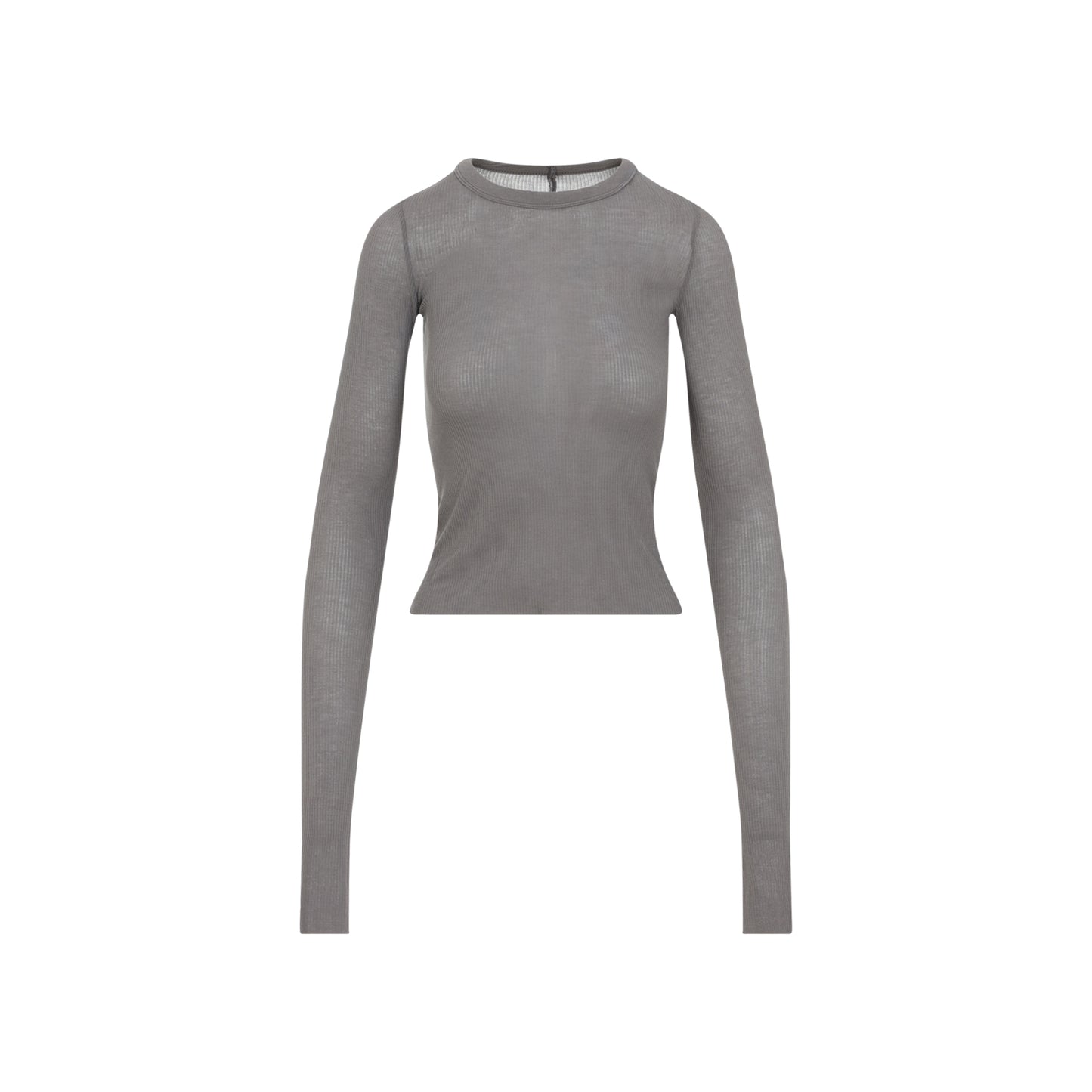 Rick Owens Cropped Rib Ls T-Shirt Women RICK OWENS