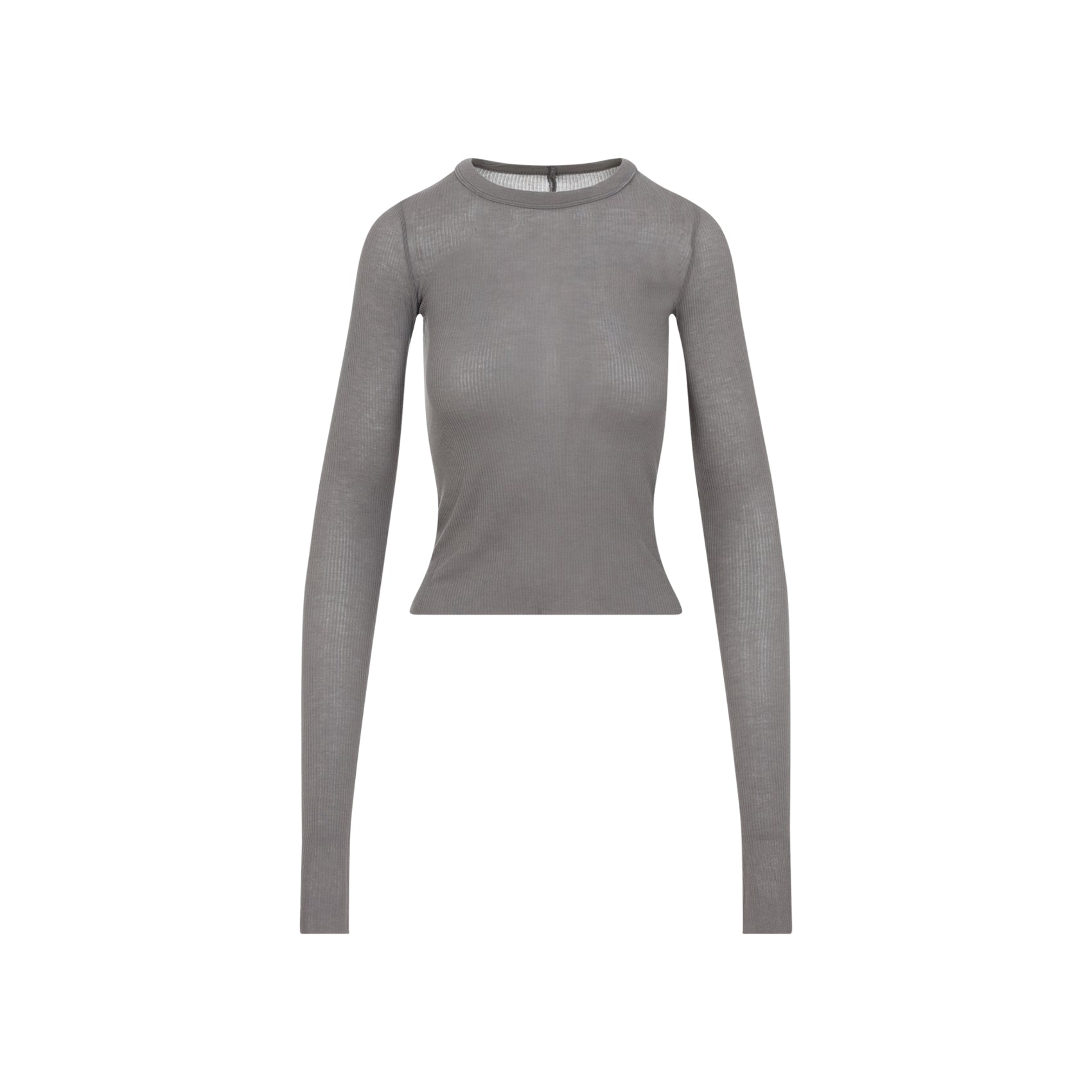 Rick Owens Cropped Rib Ls T-Shirt Women RICK OWENS
