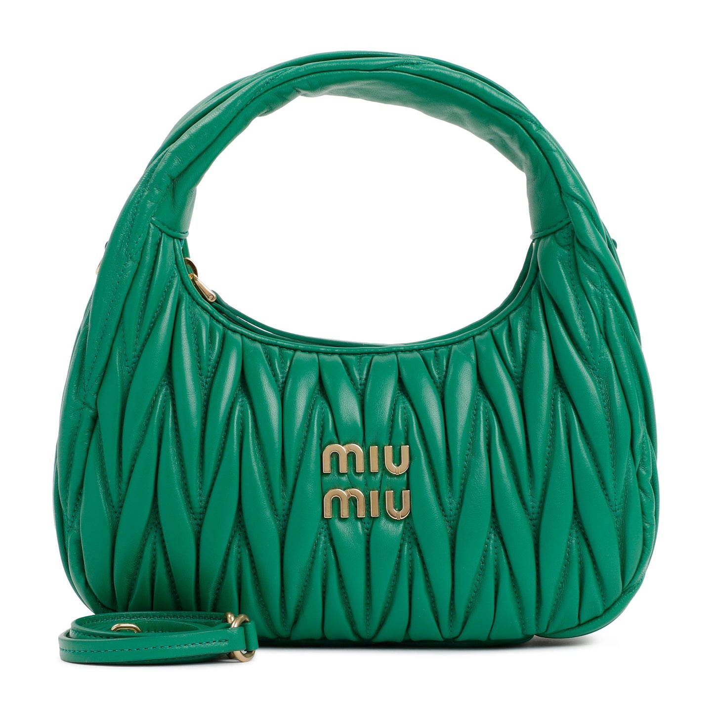 Miu Miu Small Wander Matelasse Hobo Bag Women MIU MIU