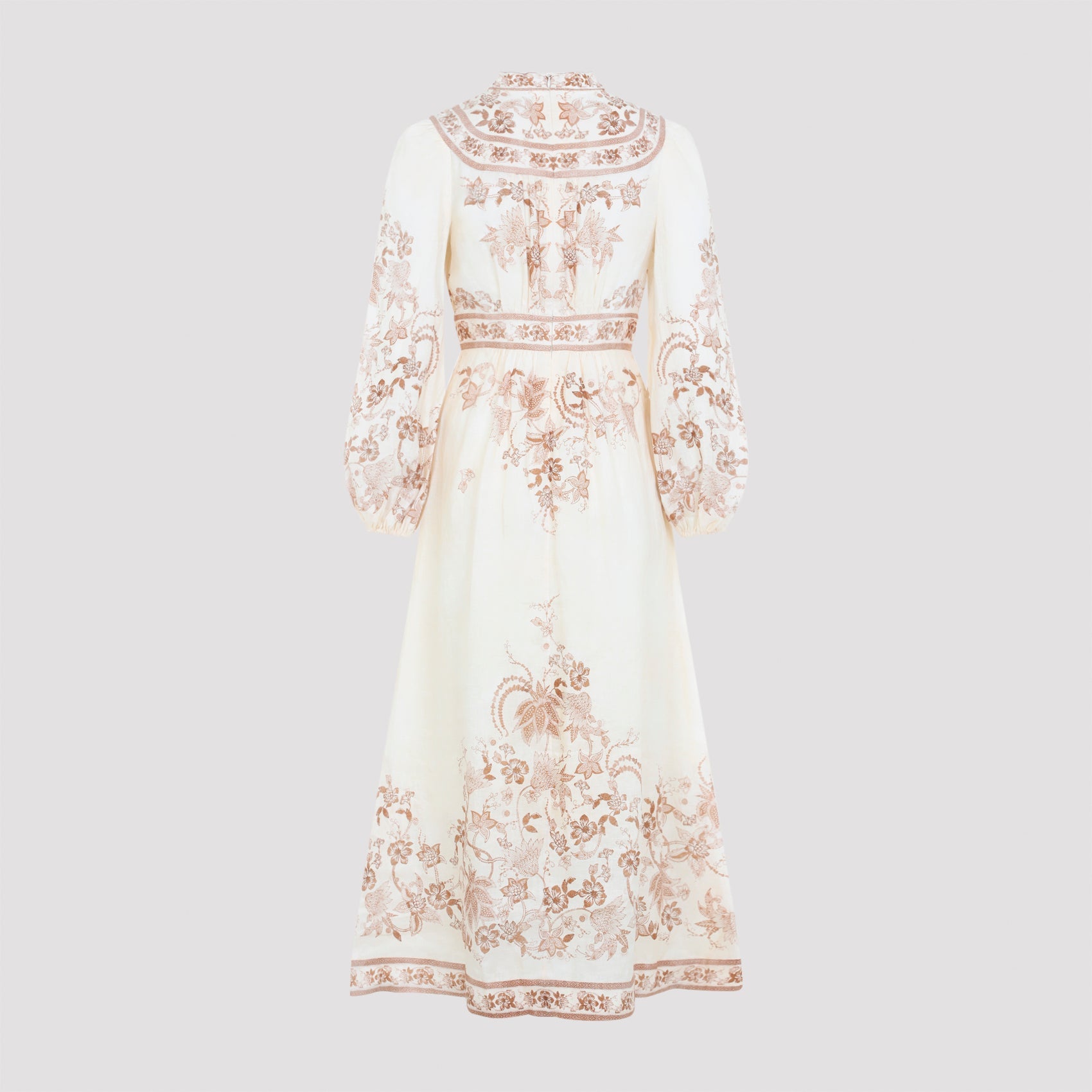 Zimmermann Indra Plunge Midi Dress Women ZIMMERMANN