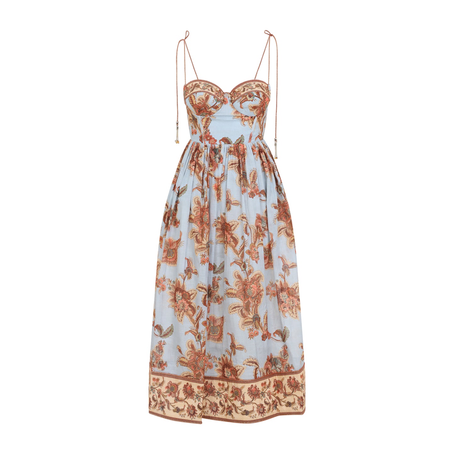 Zimmermann Aster Corset Midi Dress Women ZIMMERMANN