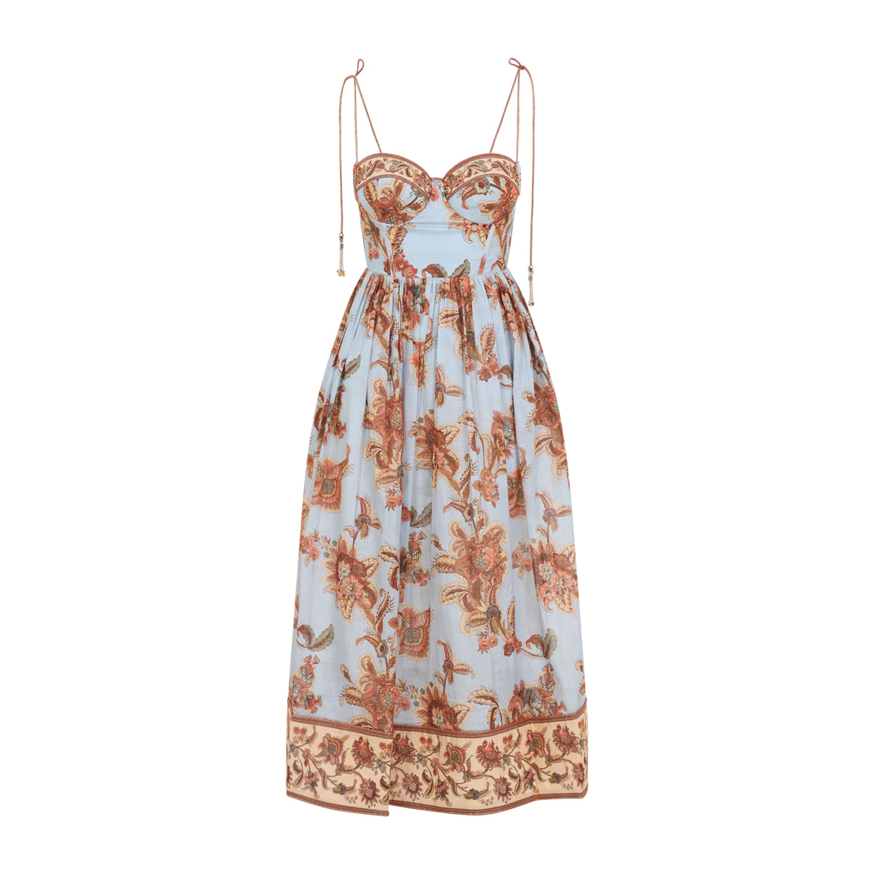 Zimmermann Aster Corset Midi Dress Women ZIMMERMANN