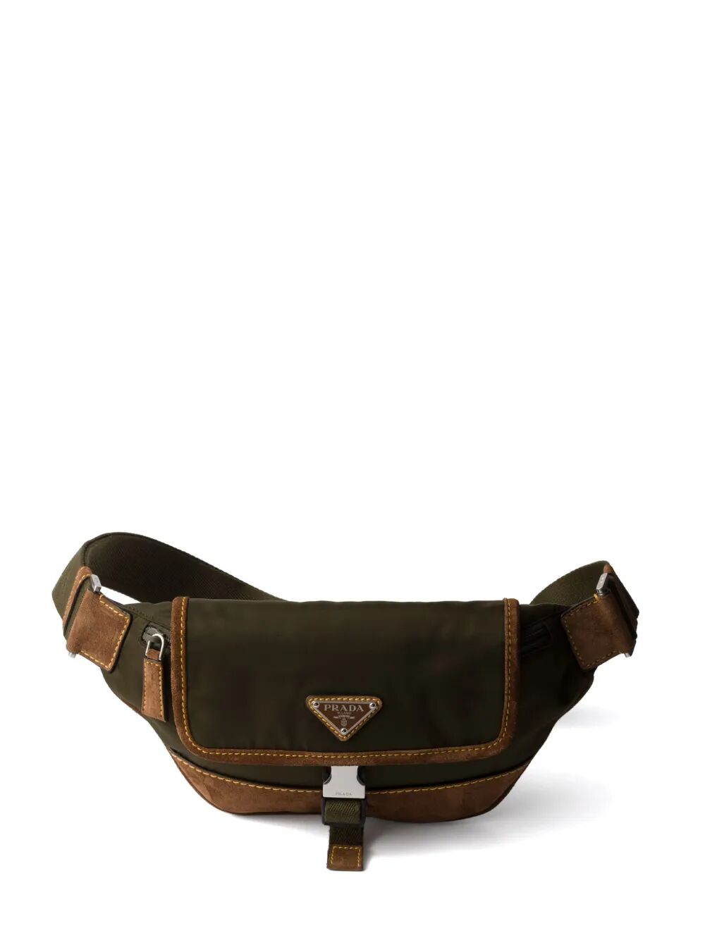Prada Men Re-Nylon And Suede Belt Bag PRADA
