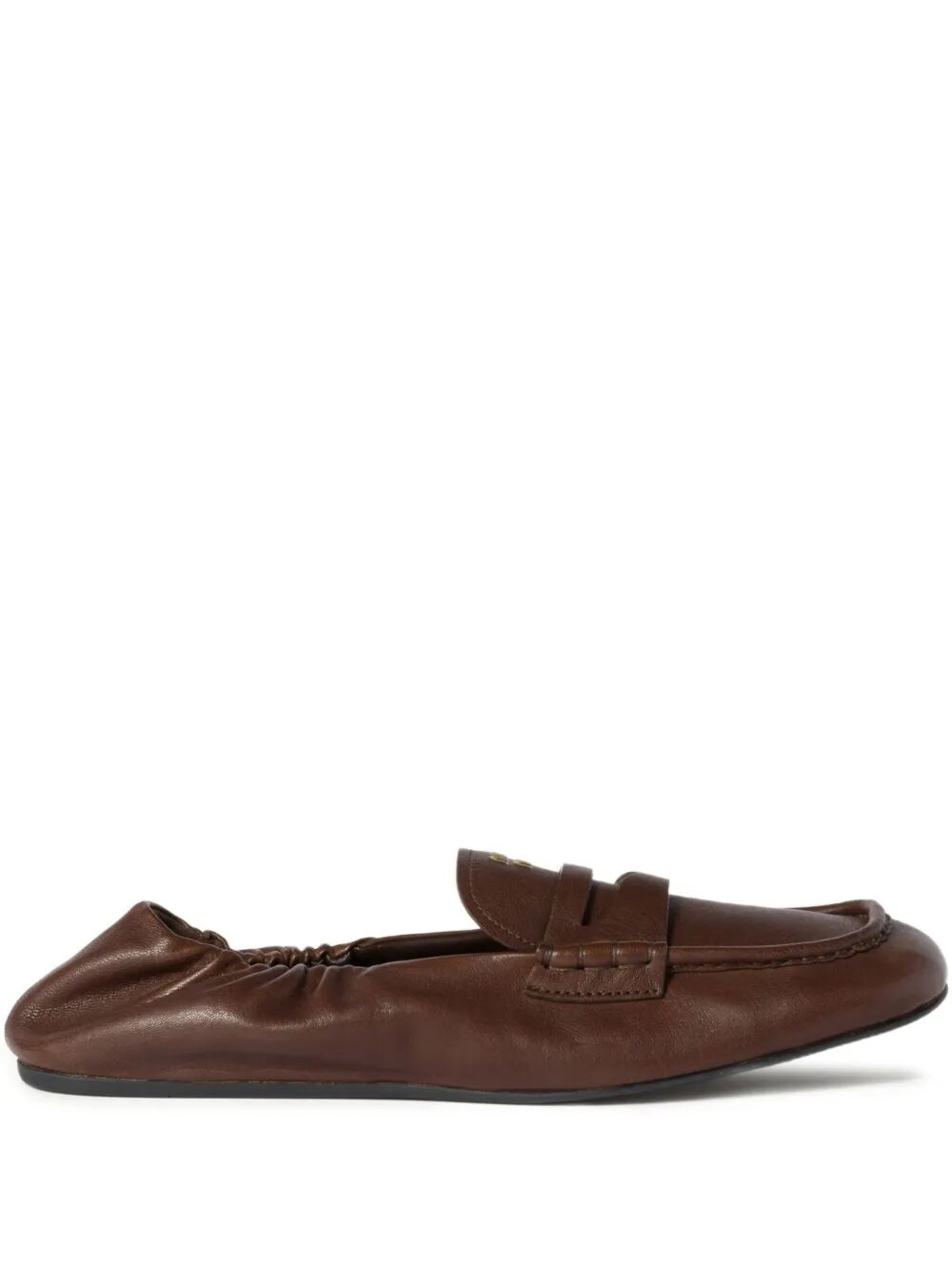 Miu Miu Women Ruches Nappa Leather Loafers MIU MIU
