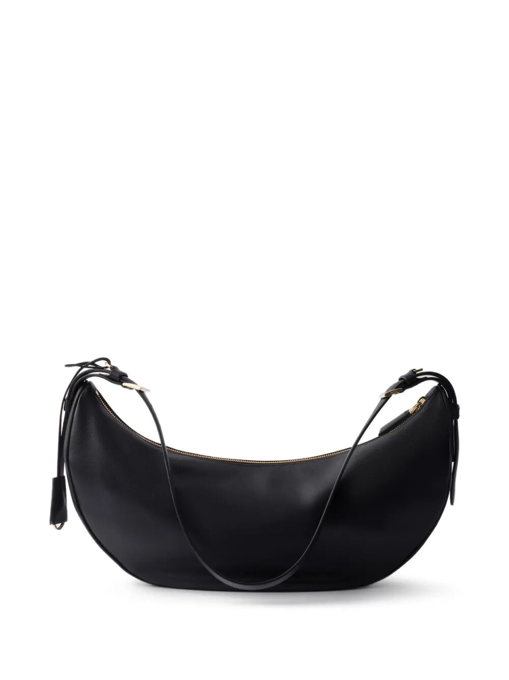 Prada Women Prada Demi-Lune Large Leather Shoulder Bag PRADA