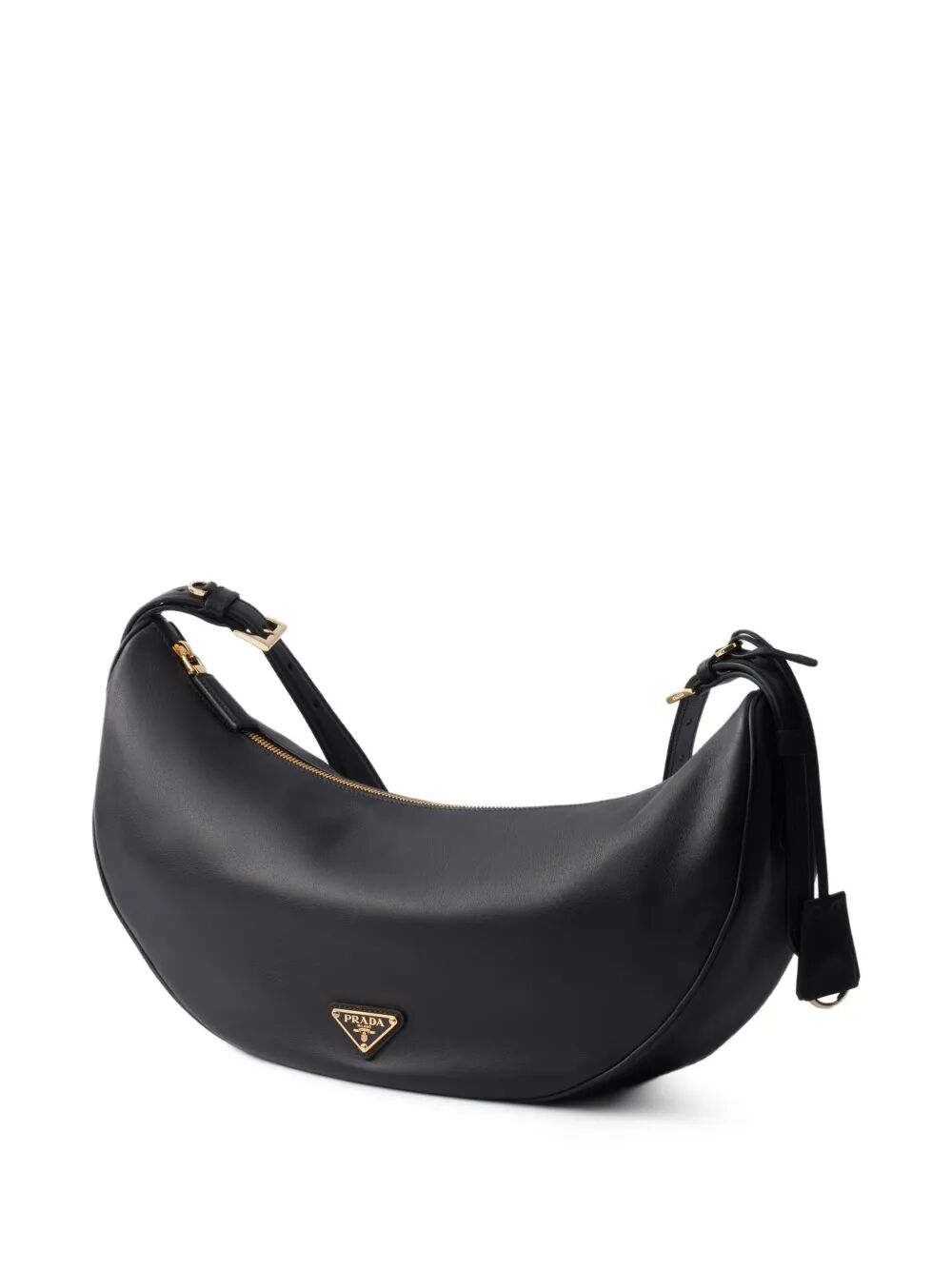 Prada Women Prada Demi-Lune Large Leather Shoulder Bag PRADA