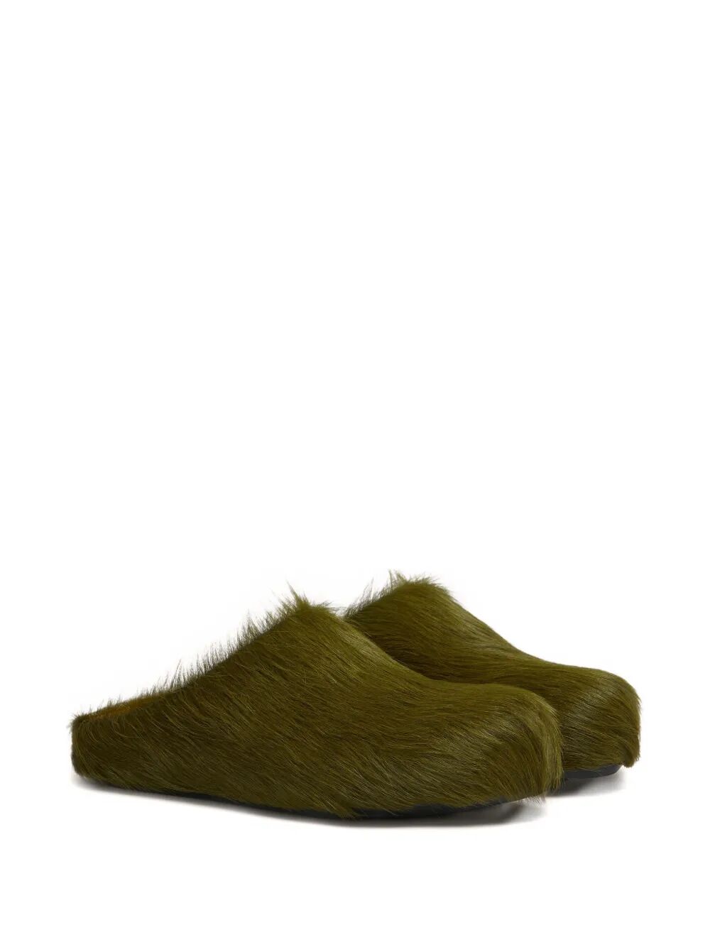 Marni Women Long Hair Calfskin Fussbett Sabot MARNI