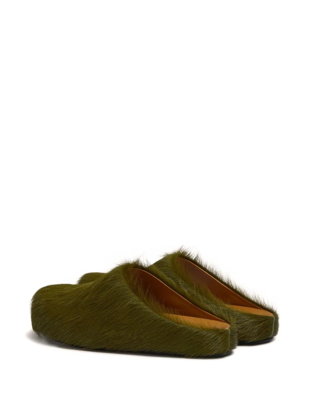 Marni Women Long Hair Calfskin Fussbett Sabot MARNI