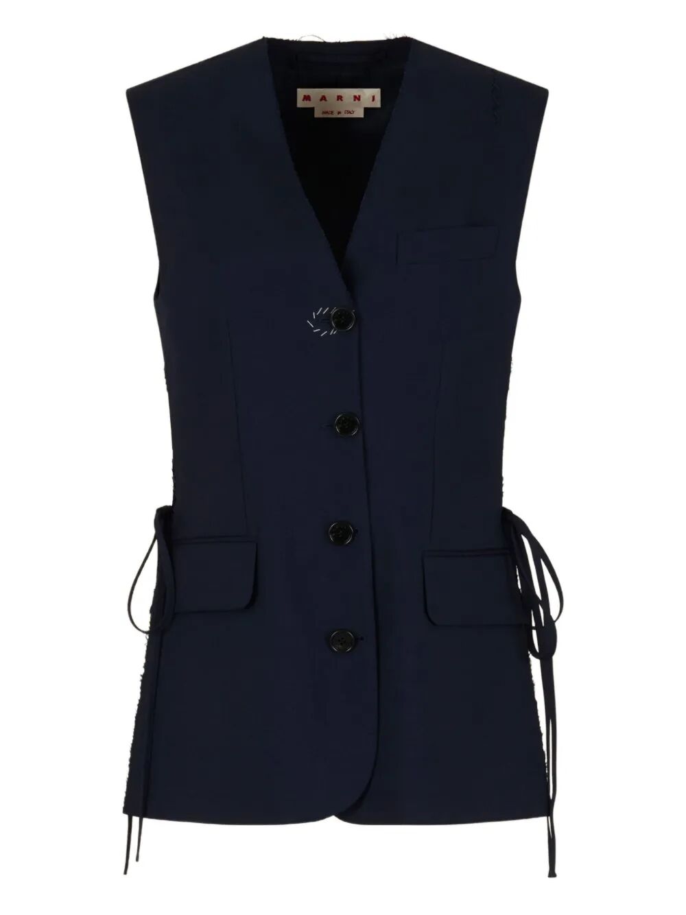 Marni Women Wool Waistcoat With Side Slits MARNI