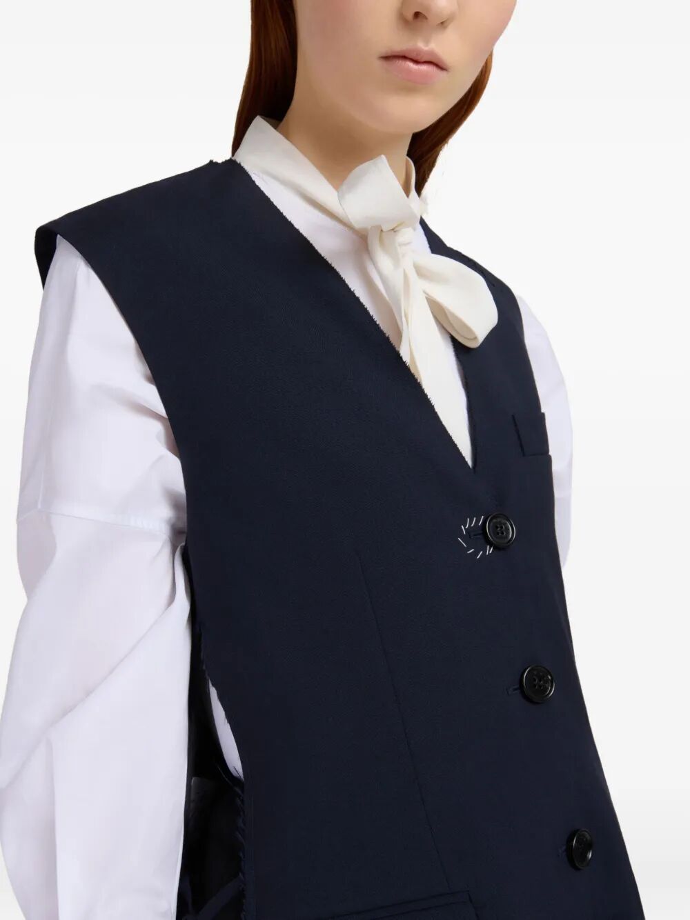 Marni Women Wool Waistcoat With Side Slits MARNI