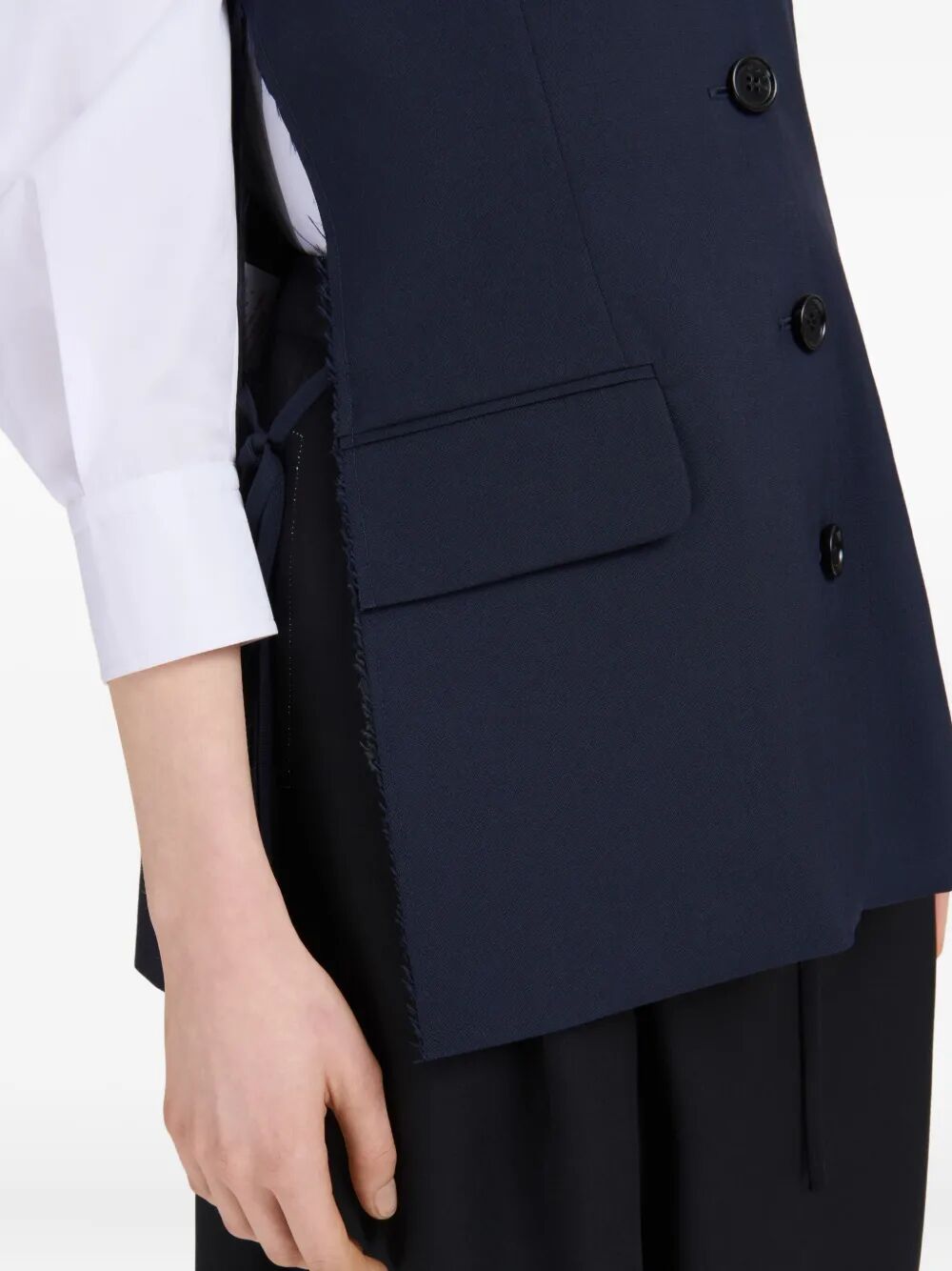 Marni Women Wool Waistcoat With Side Slits MARNI