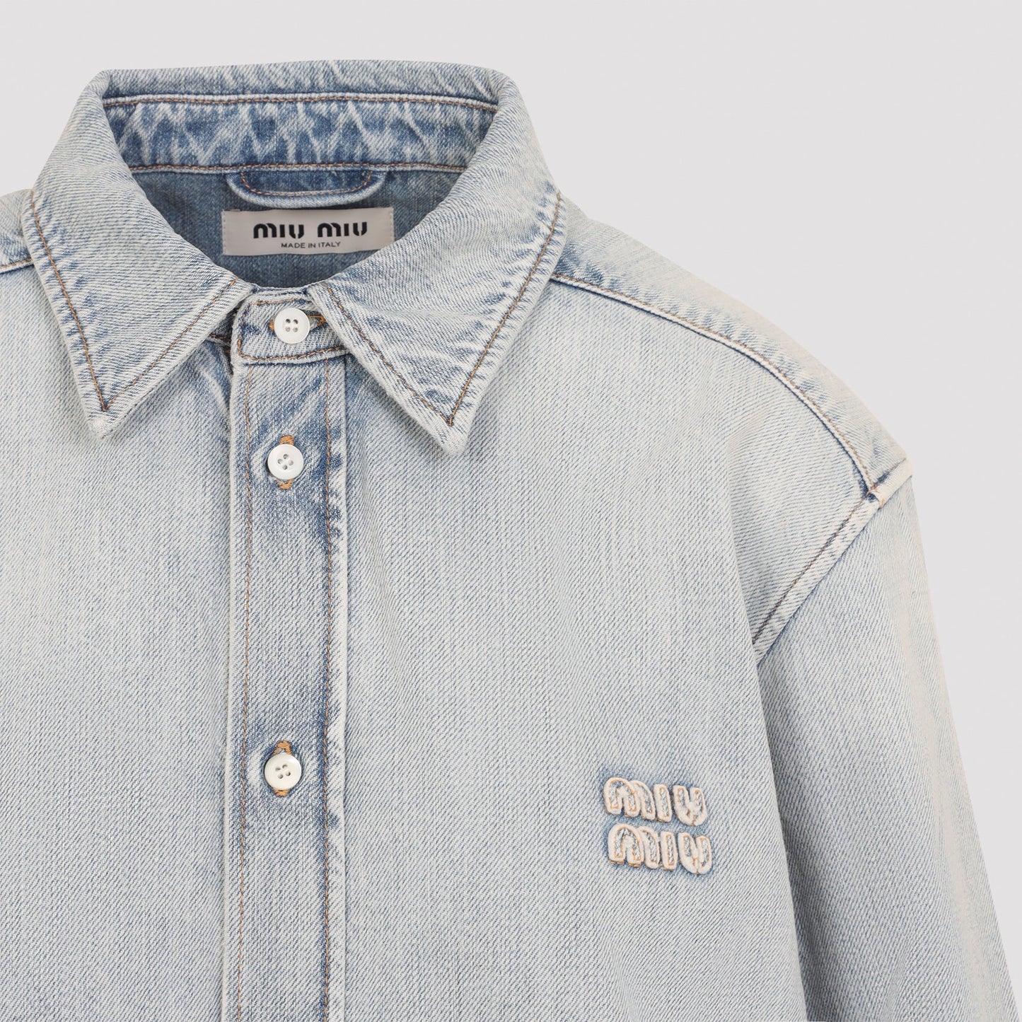 Miu Miu Denim Shirt Women MIU MIU