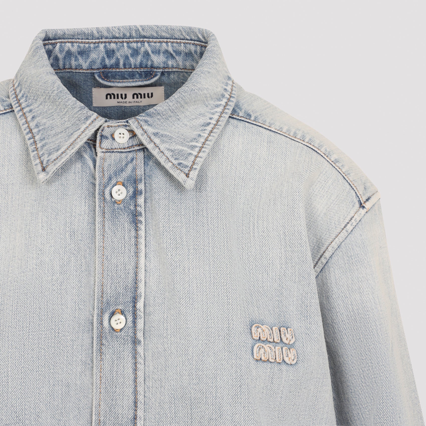Miu Miu Denim Shirt Women MIU MIU