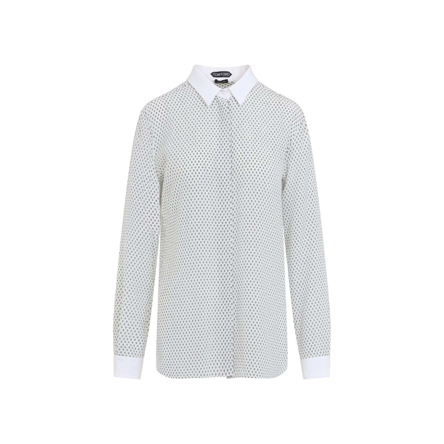 Tom Ford Multi Argyle Printed Silk Shirt Women TOM FORD
