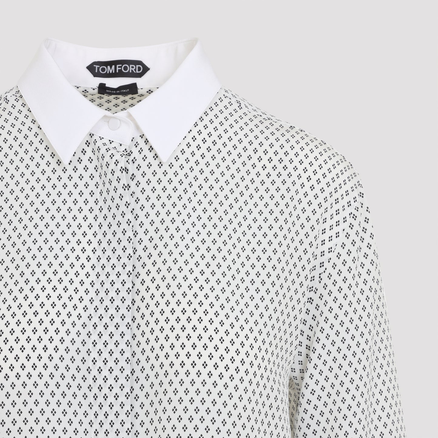 Tom Ford Multi Argyle Printed Silk Shirt Women TOM FORD