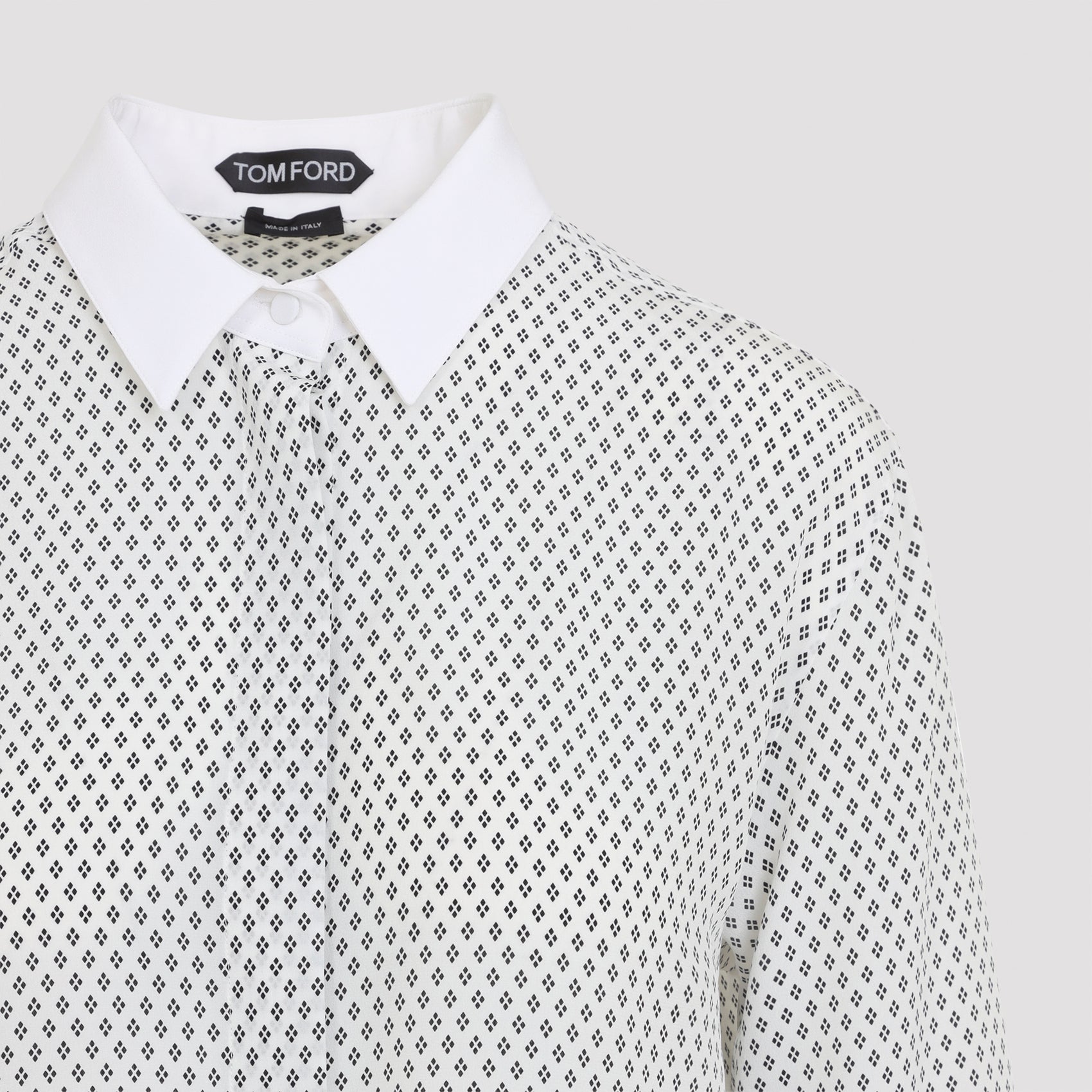 Tom Ford Multi Argyle Printed Silk Shirt Women TOM FORD