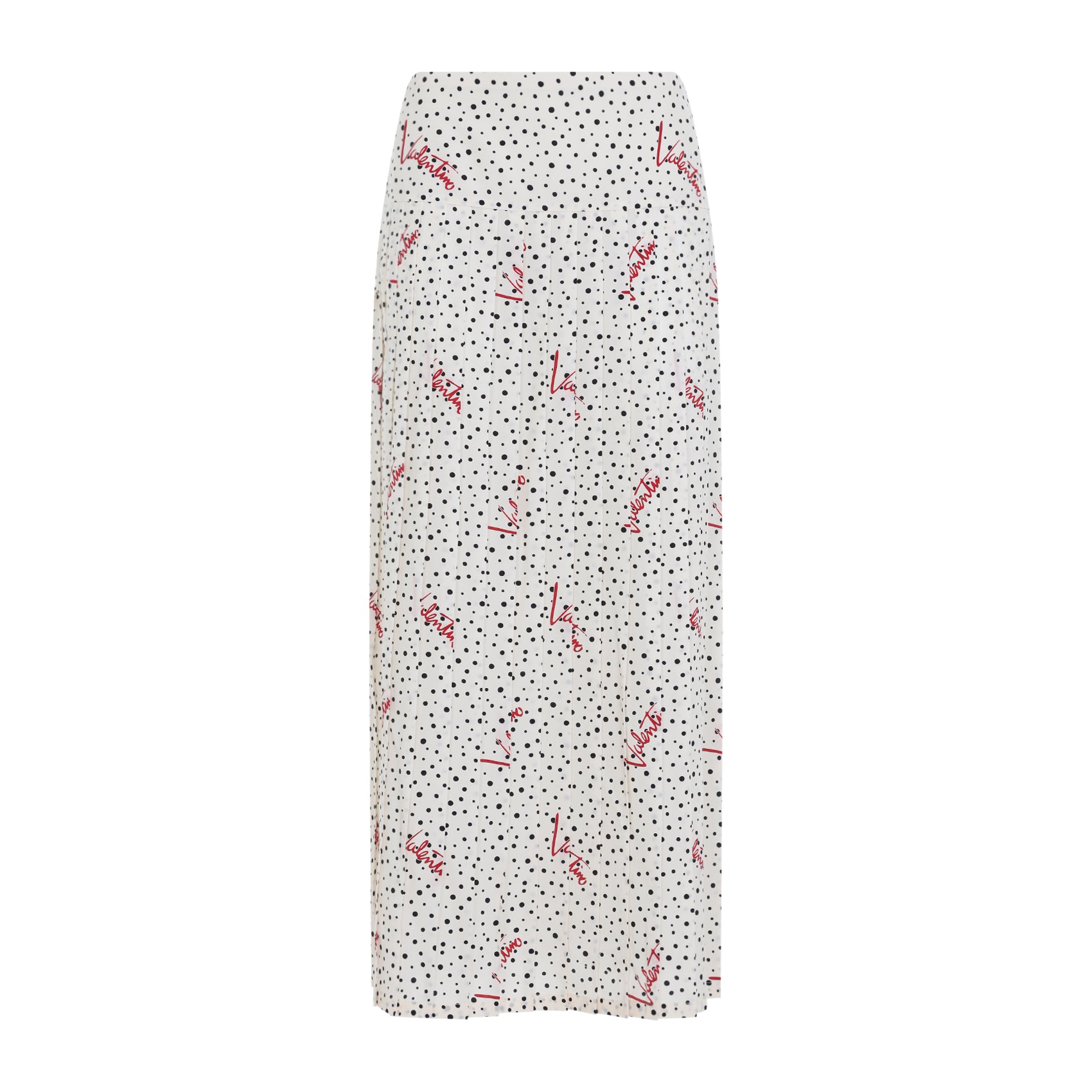 Valentino Plisse Bollicine Midi Skirt Women VALENTINO