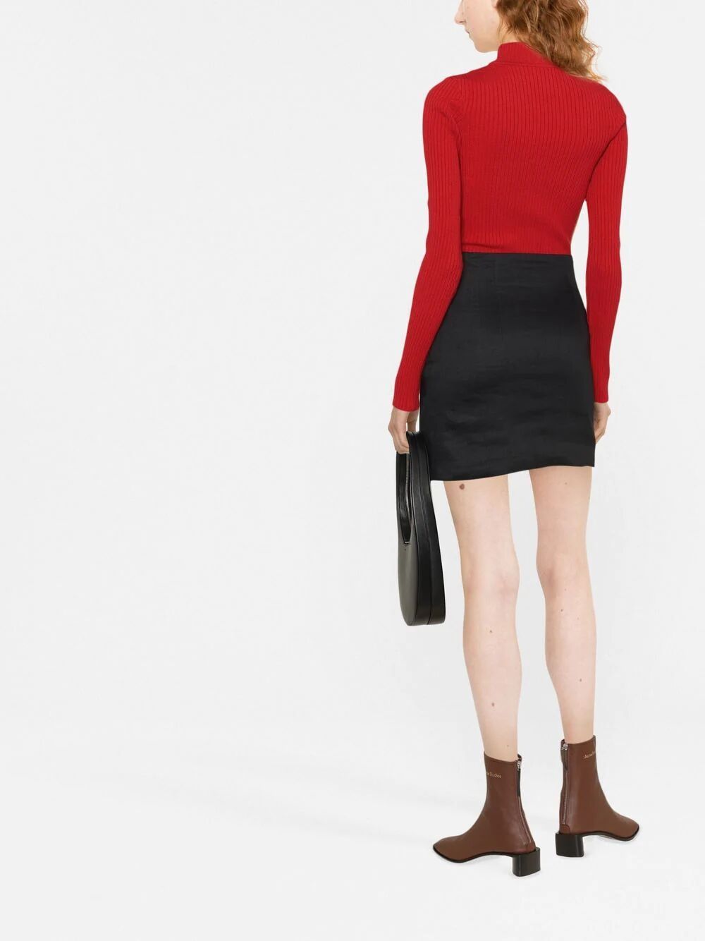 Courreges Women Re-Edition Rib Knit Mockneck Sweater COURREGES