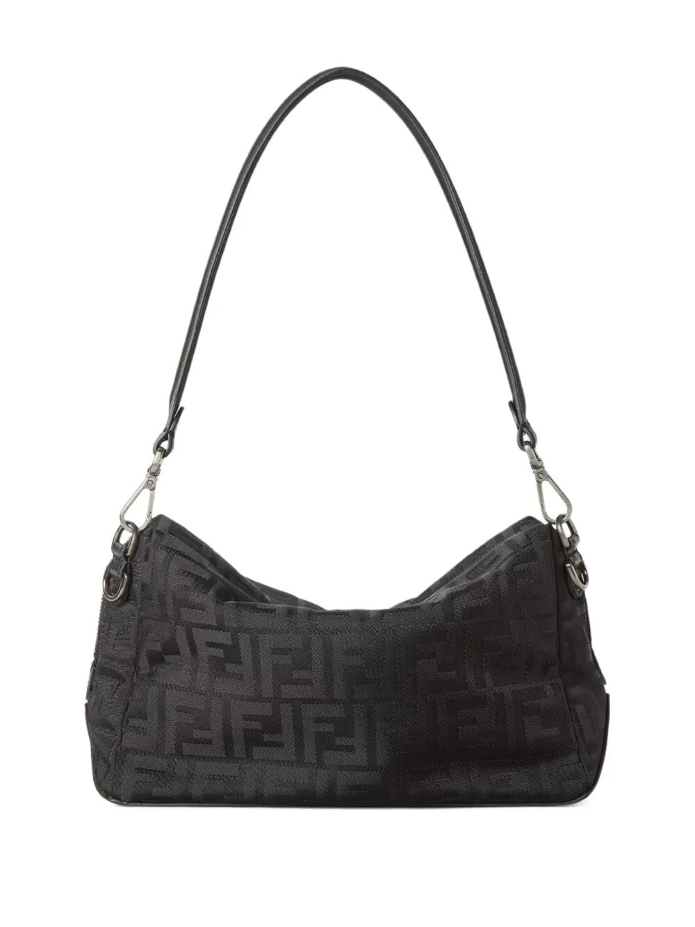 Fendi Men Squared Ff Fendi Lui Medium Leather And Nylon Bag FENDI