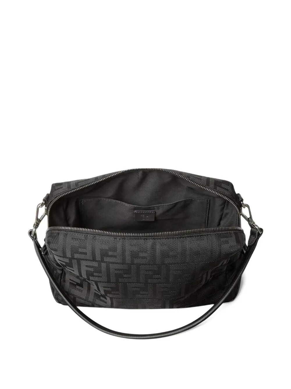 Fendi Men Squared Ff Fendi Lui Medium Leather And Nylon Bag FENDI