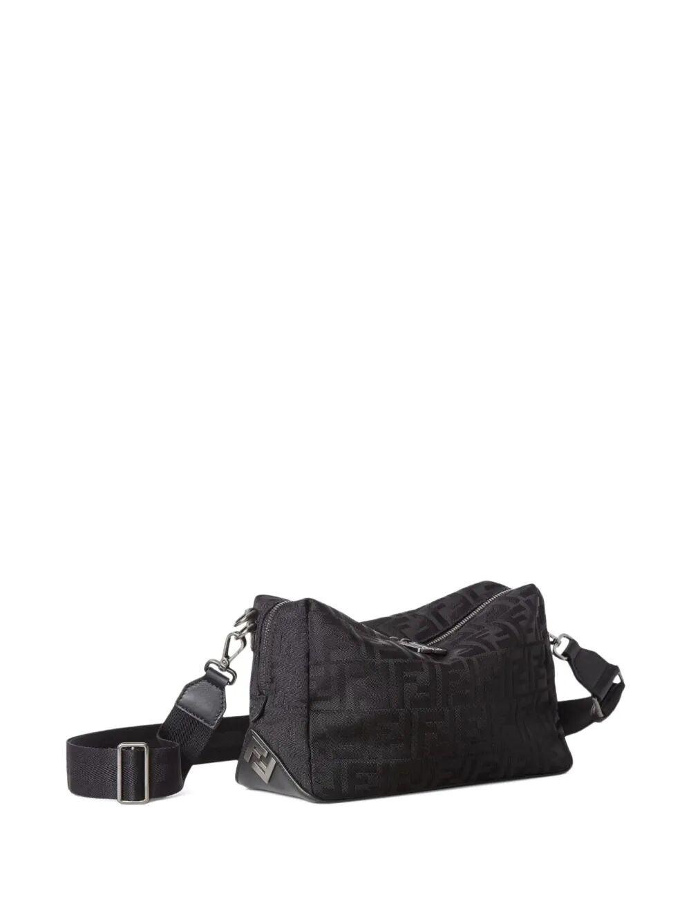 Fendi Men Squared Ff Fendi Lui Medium Leather And Nylon Bag FENDI