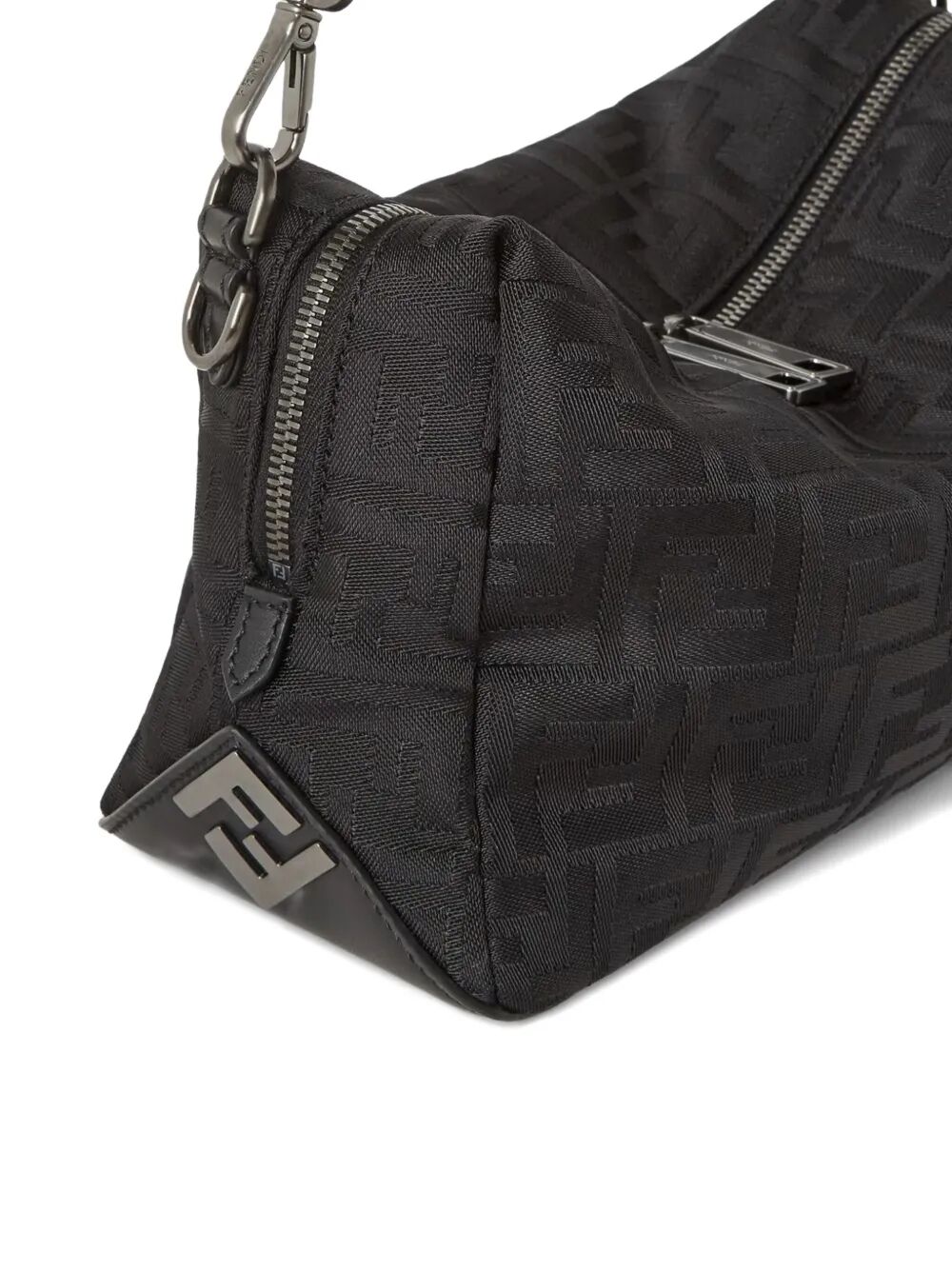 Fendi Men Squared Ff Fendi Lui Medium Leather And Nylon Bag FENDI