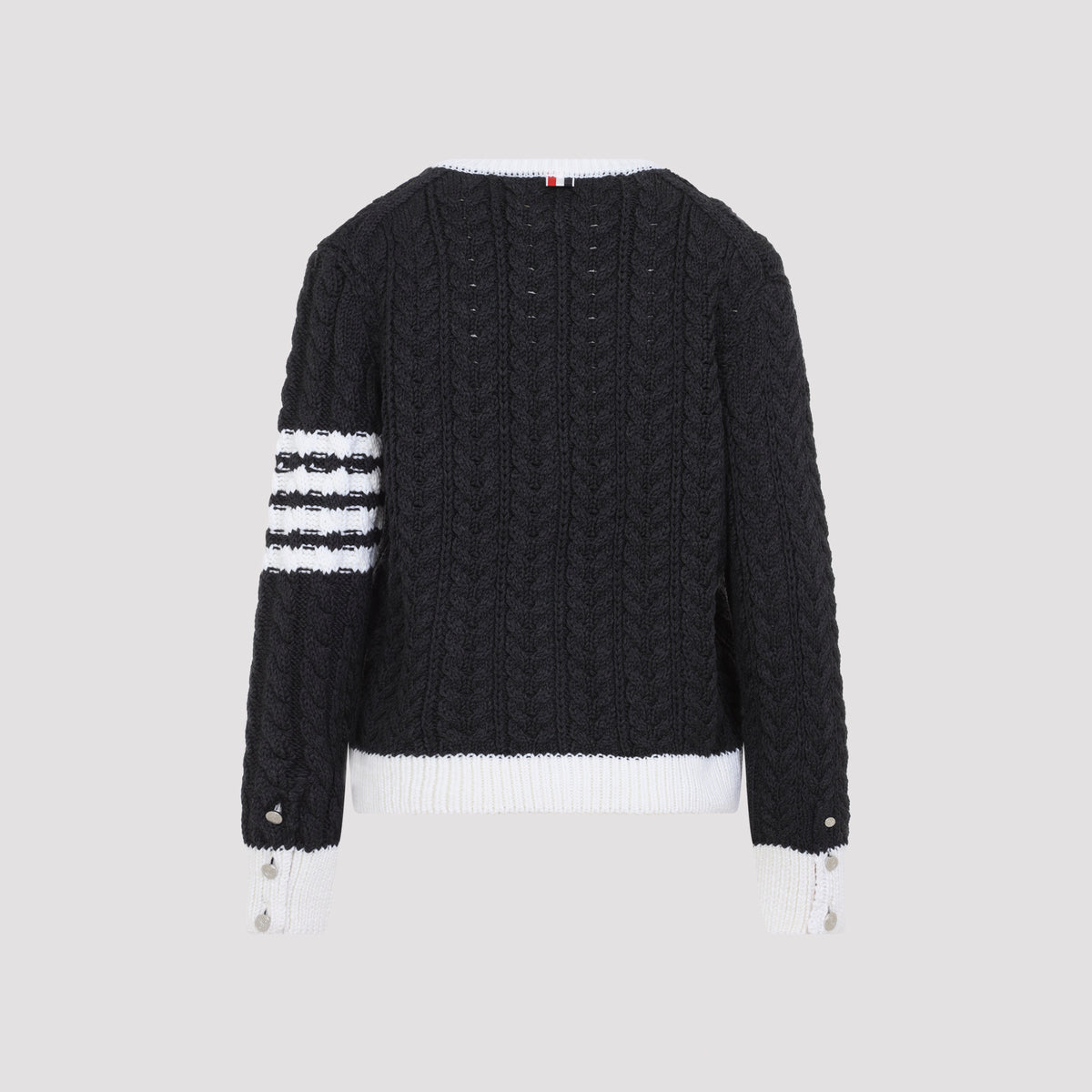 Thom Browne Aran Cable Crew Neack Cardigan Women THOM BROWNE