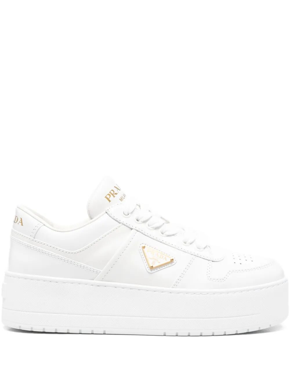 Prada Women Downtown Leather Sneakers PRADA