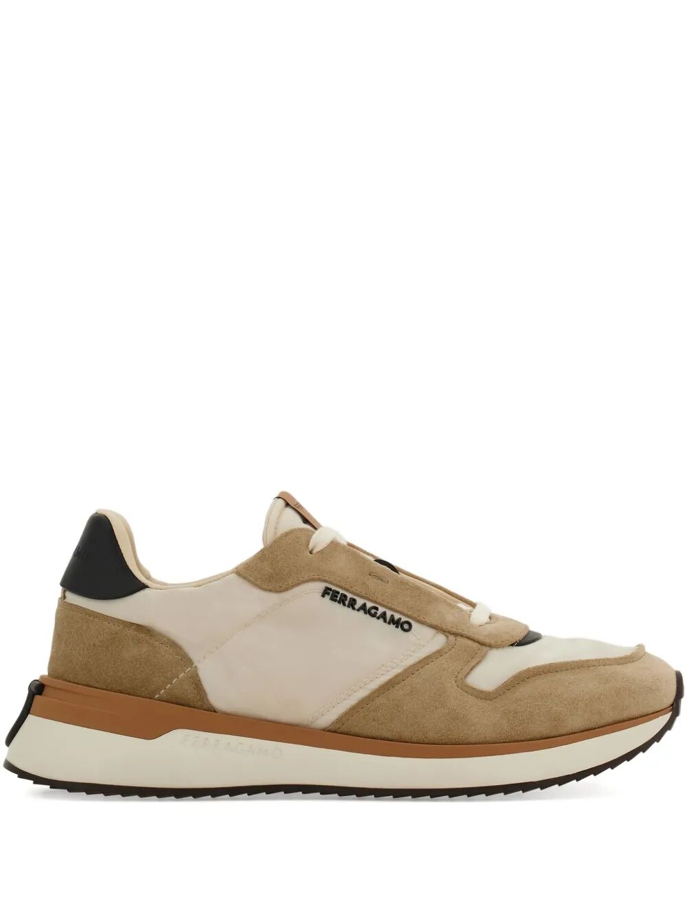 Ferragamo Men Atlantic Waterproof Fabric And Suede Sneakers FERRAGAMO