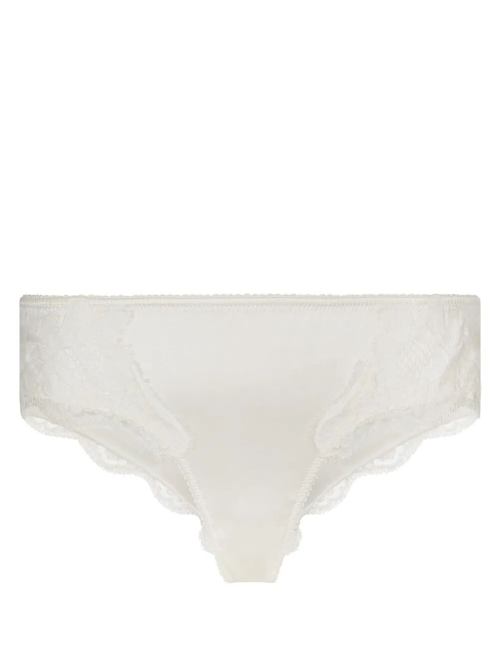 Dolce & Gabbana Women Satin Briefs With Lace Detailing DOLCE & GABBANA