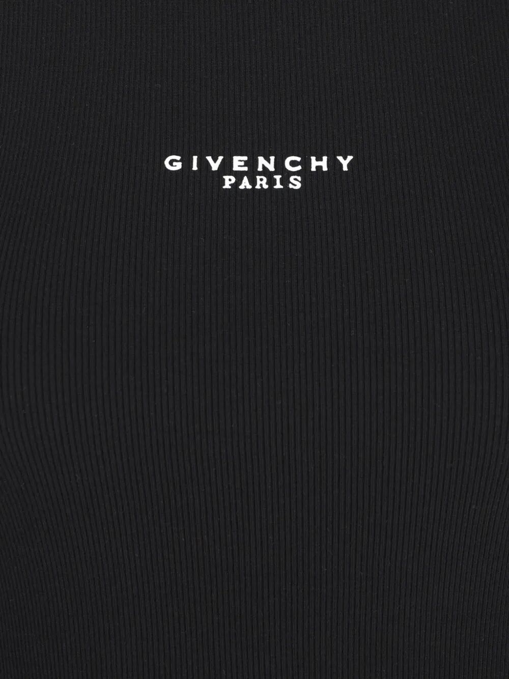 Givenchy Women Slim-Fit Cotton Tank Top With Givenchy Paris Print GIVENCHY