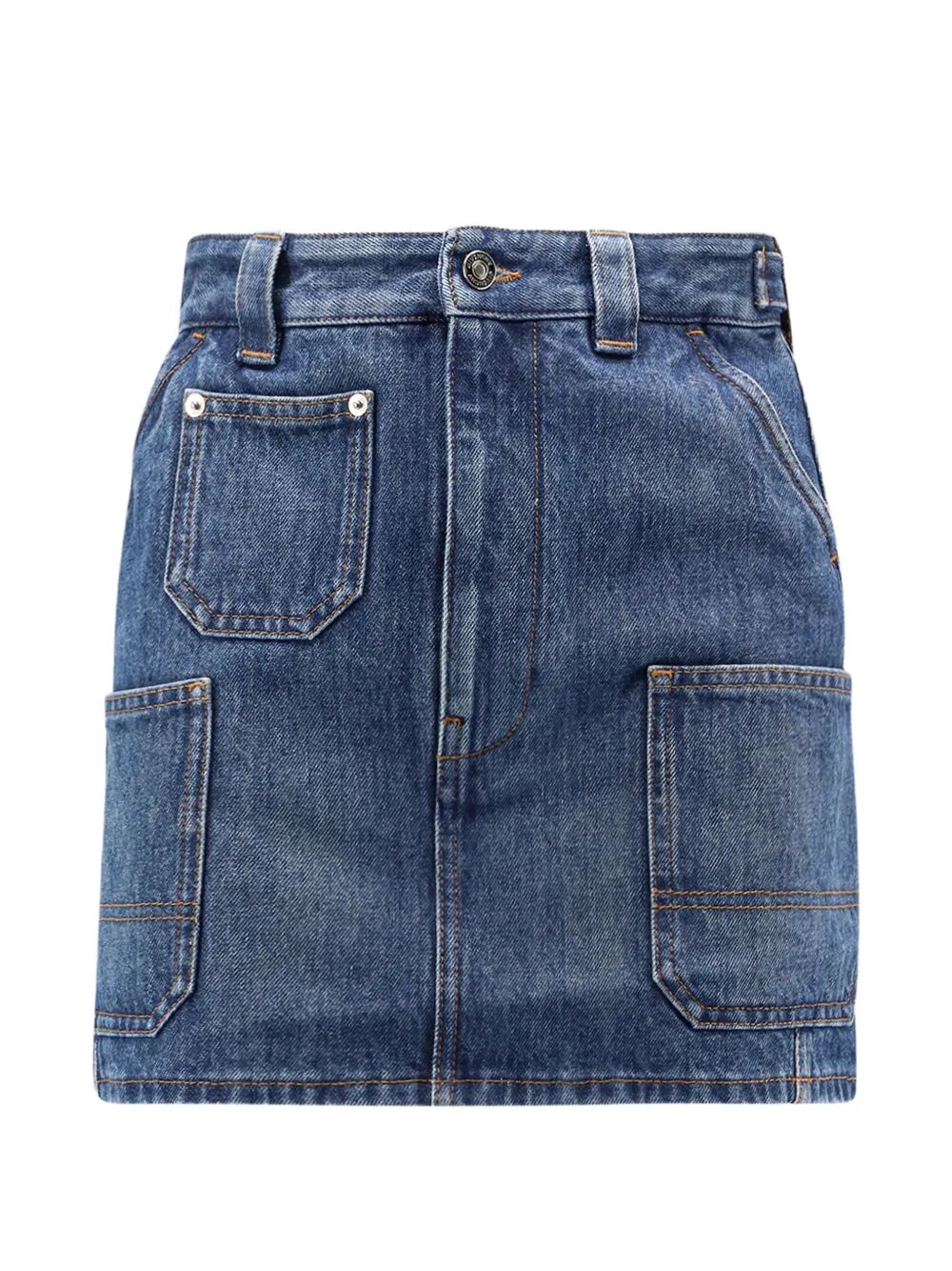 Givenchy Women Cargo Denim Miniskirt GIVENCHY