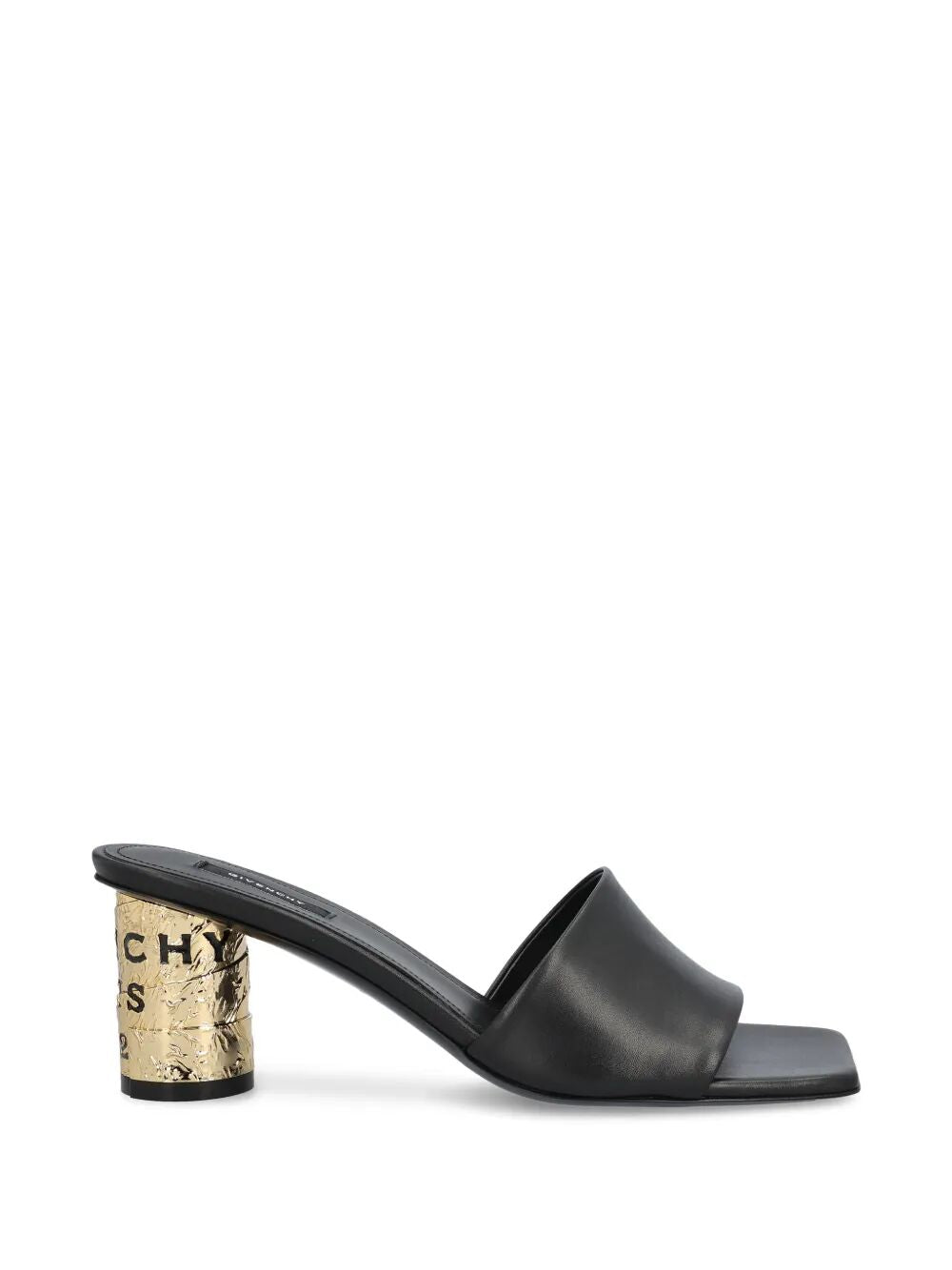 Givenchy Women Tape Heeled Leather Mules GIVENCHY