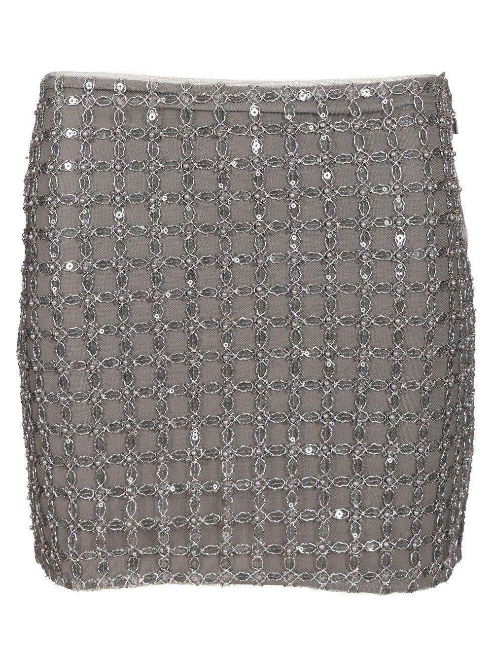 Rotate Women Beaded Mini Skirt ROTATE
