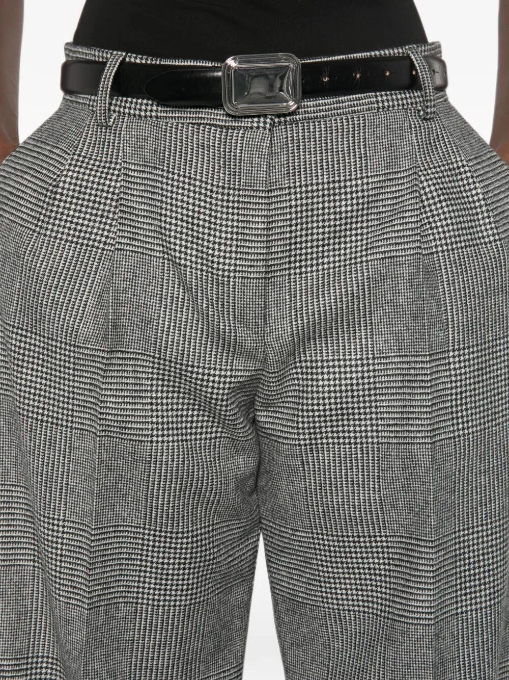 Dolce & Gabbana Women Glen Plaid Flannel Trousers DOLCE & GABBANA