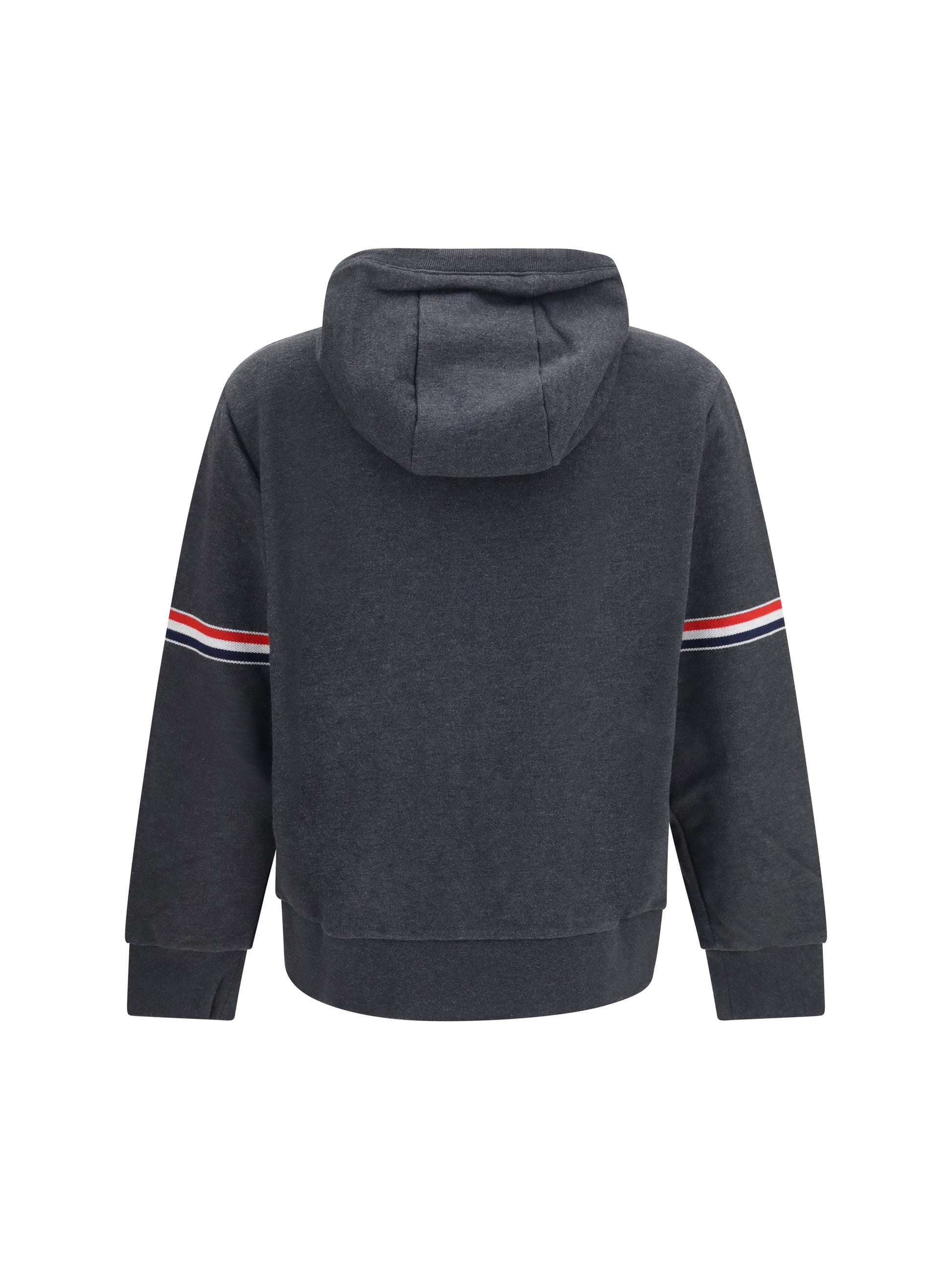 Thom Browne Men Classic Loopback 4-Bar Zip-Up Hoodie THOM BROWNE