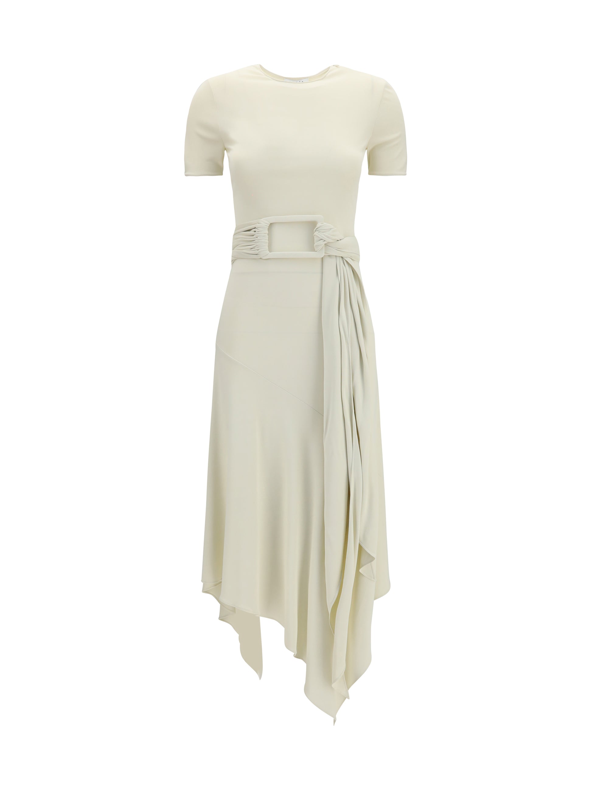 Alaïa Women Belted Jersey Dress ALAIA