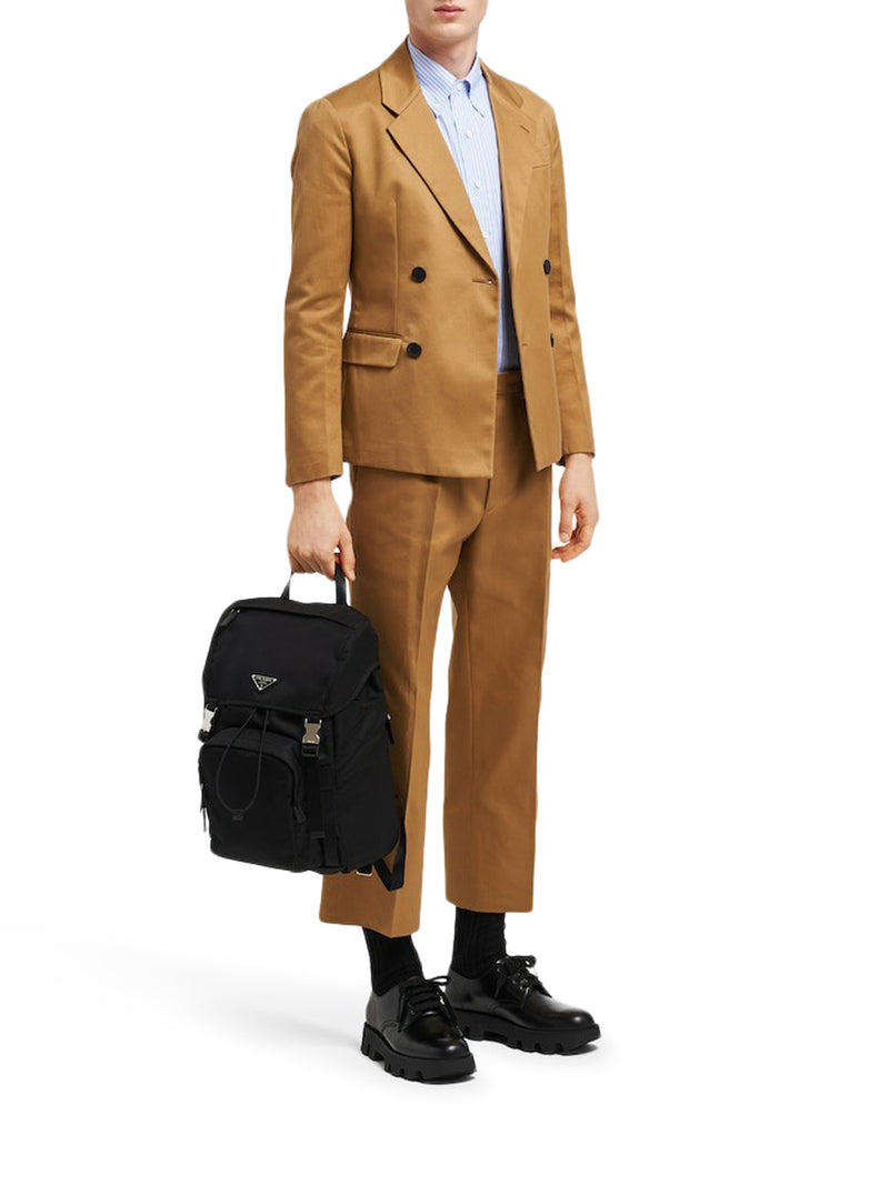 Prada Men Backpack In Re-Nylon And Saffiano Leather PRADA