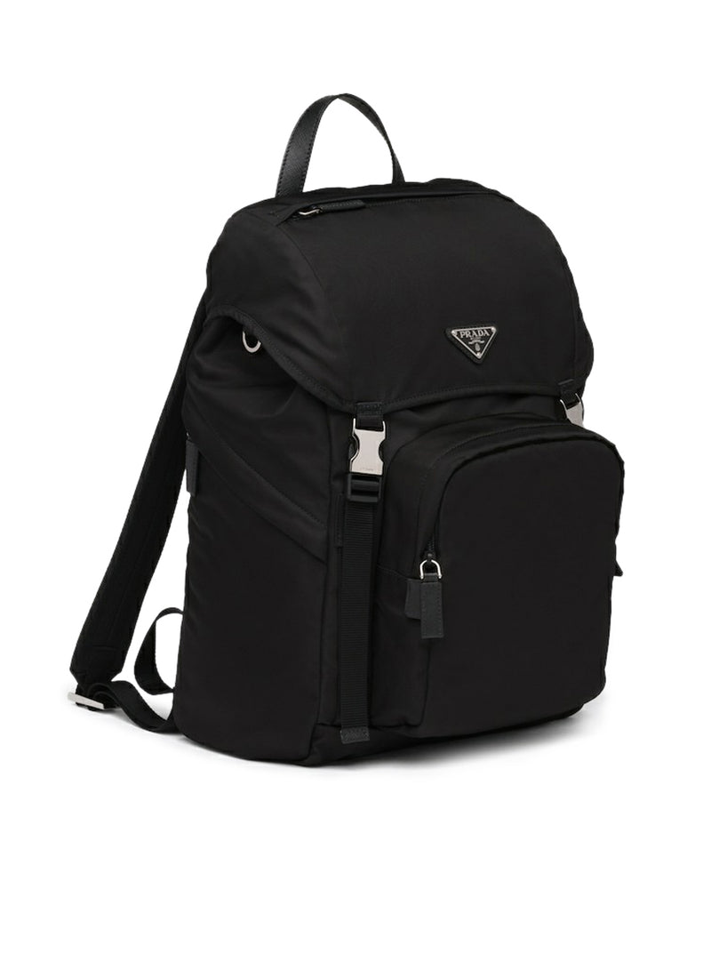 Prada Men Backpack In Re-Nylon And Saffiano Leather PRADA