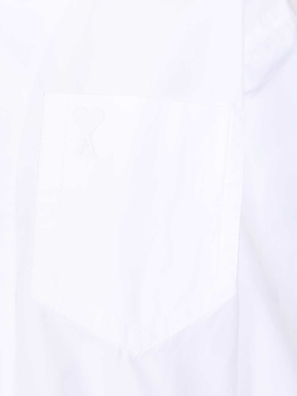 Ami Women Short-Sleeved Poplin Shirt AMI PARIS