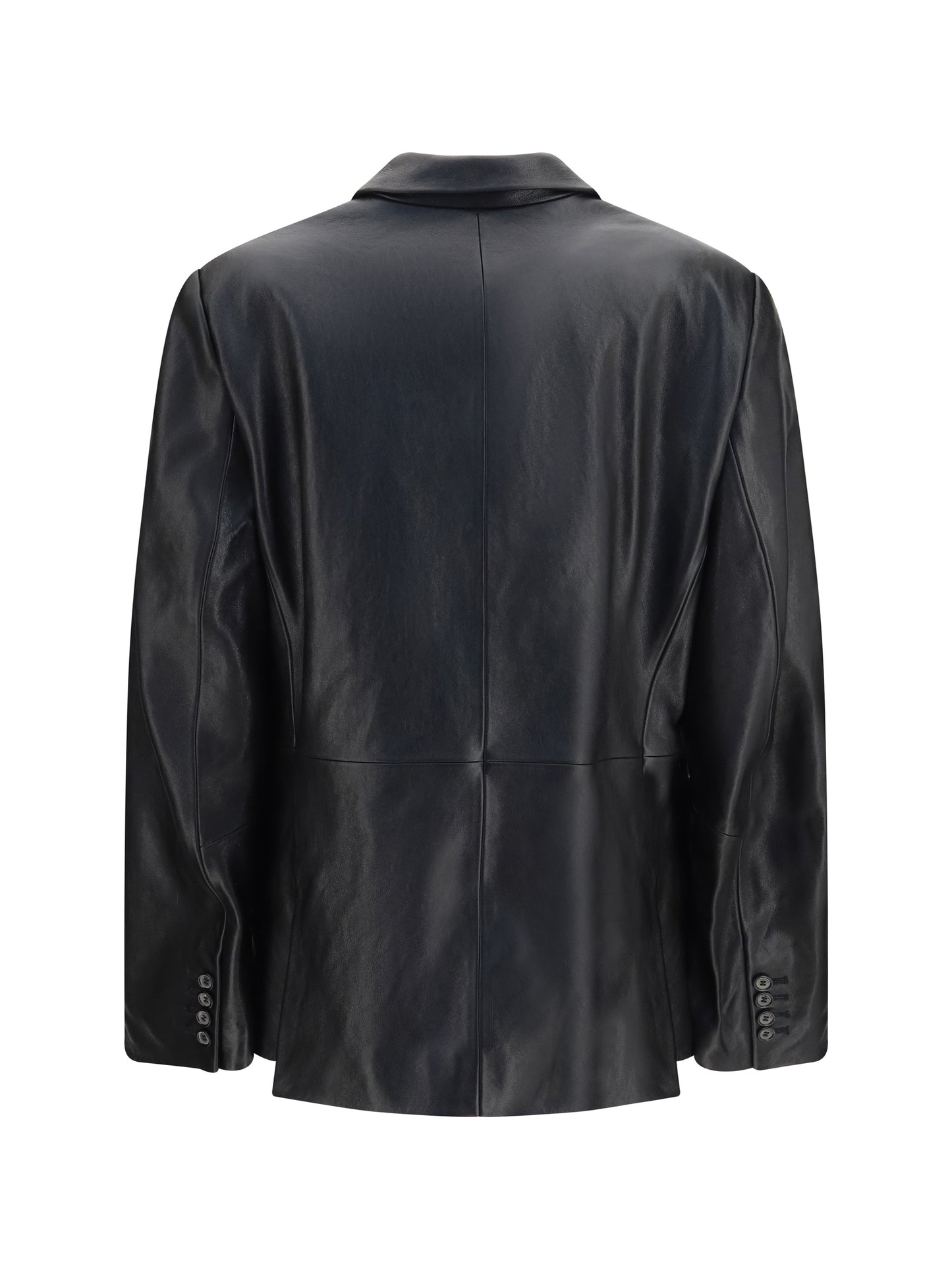 Magda Butrym Women Leather Blazer Jacket MAGDA BUTRYM