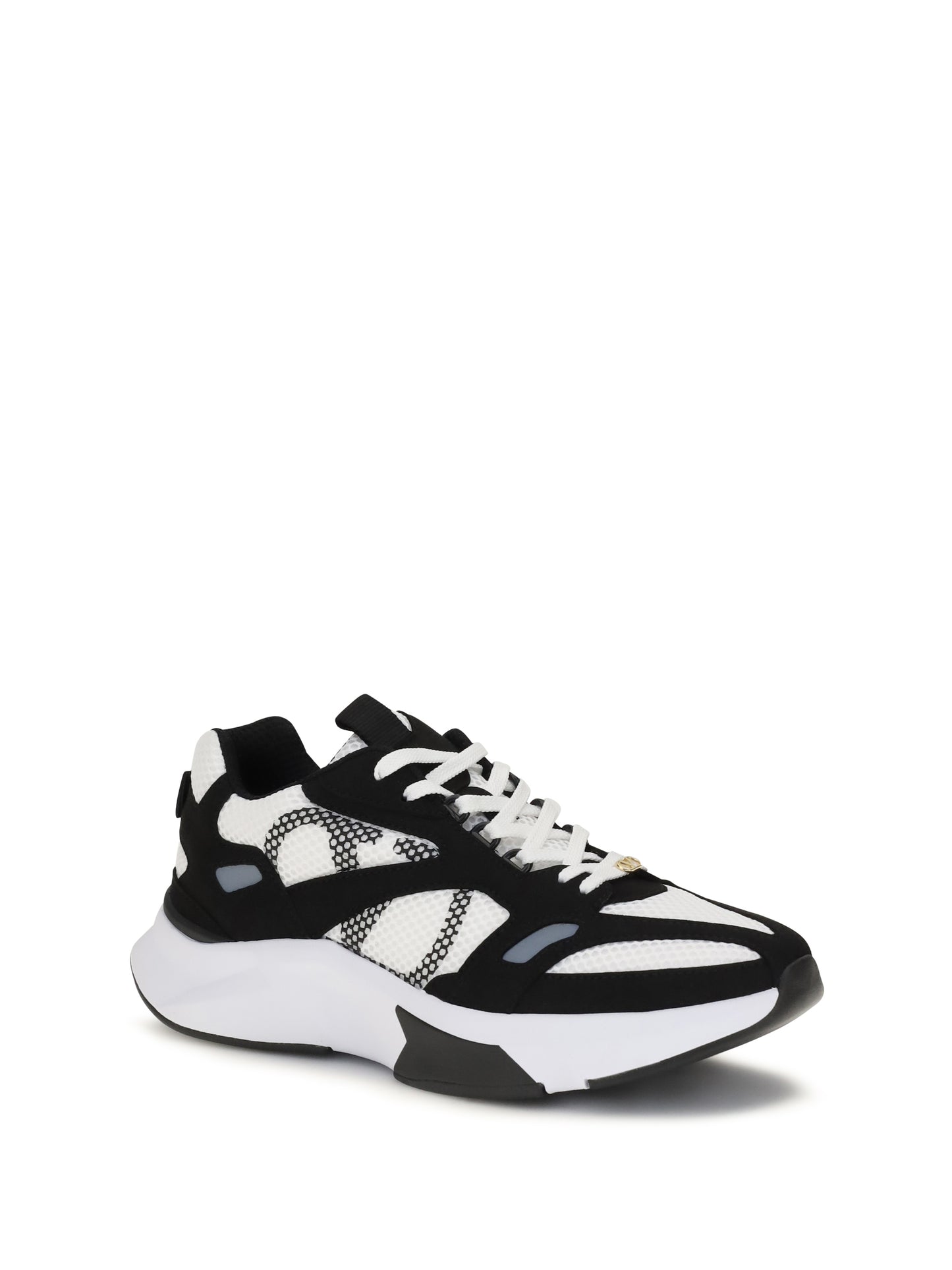 Valentino Garavani Men Demivee Mesh And Suede Sneakers VALENTINO GARAVANI