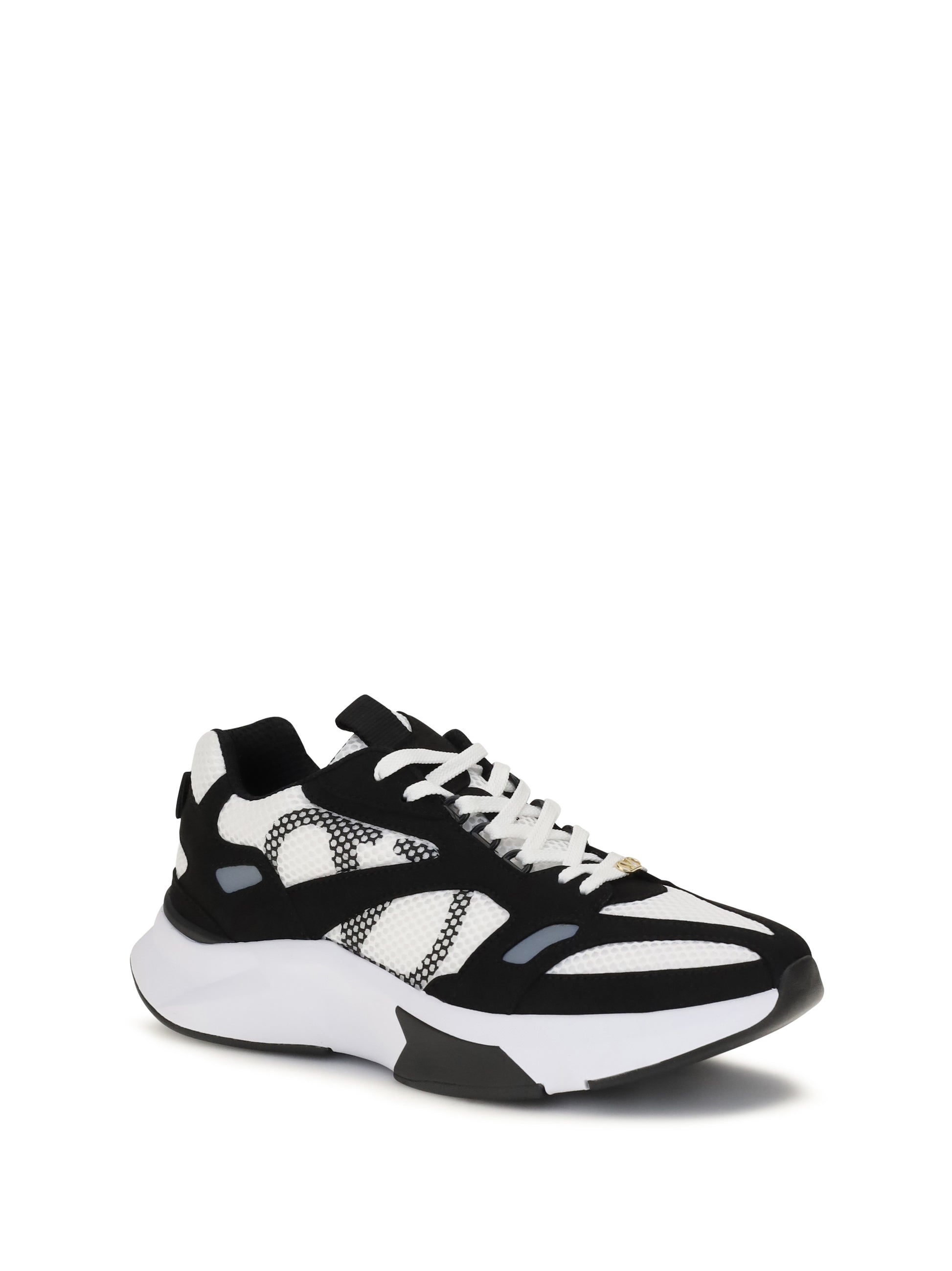 Valentino Garavani Men Demivee Mesh And Suede Sneakers VALENTINO GARAVANI