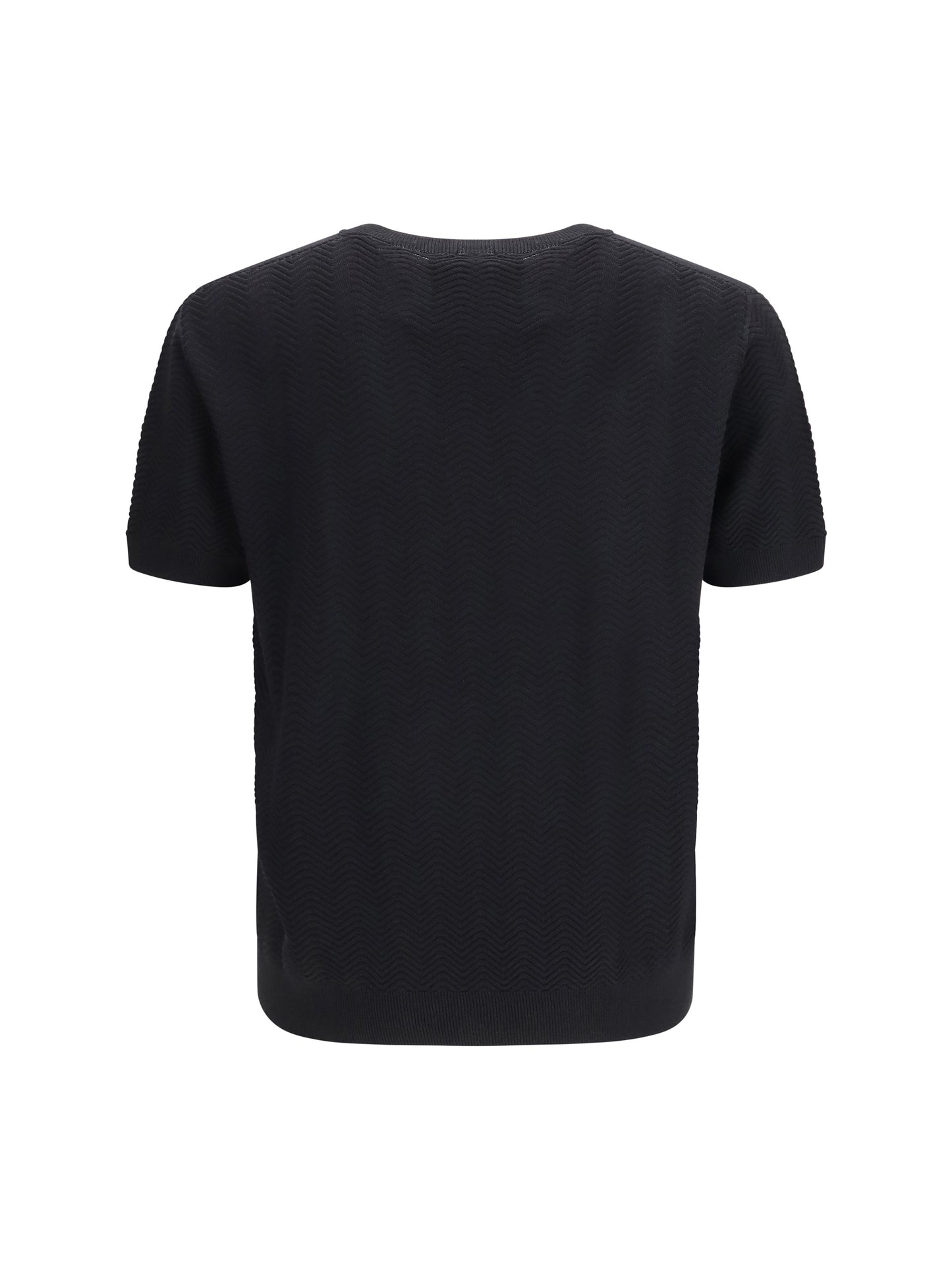 Giorgio Armani Men Short-Sleeved Cotton And Silk Sweater GIORGIO ARMANI
