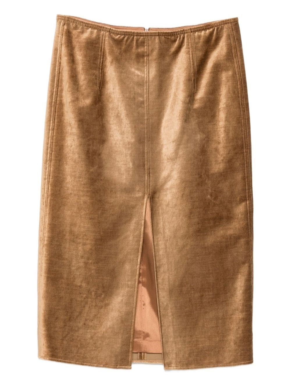 Forte_Forte Women Stretch Velvet Pencil Skirt FORTE FORTE