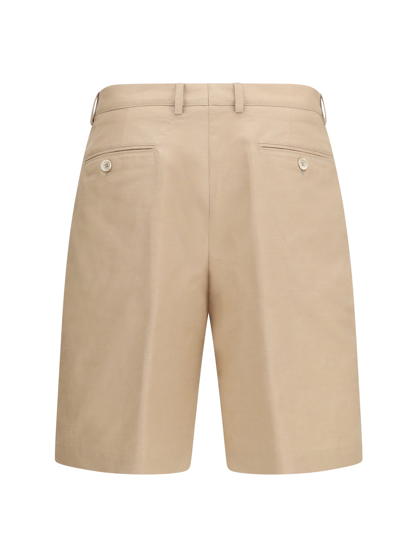 Brunello Cucinelli Men Cotton And Linen Shorts BRUNELLO CUCINELLI