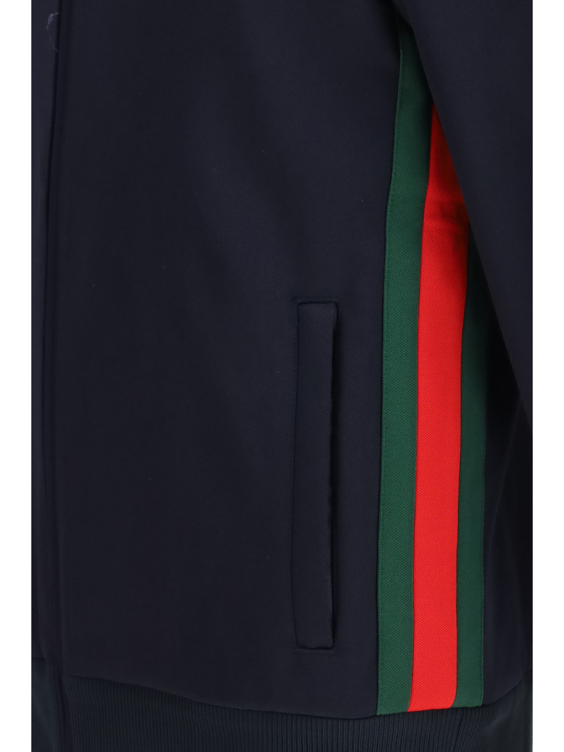 Gucci Men Technical Jersey Zip-Up Jacket GUCCI