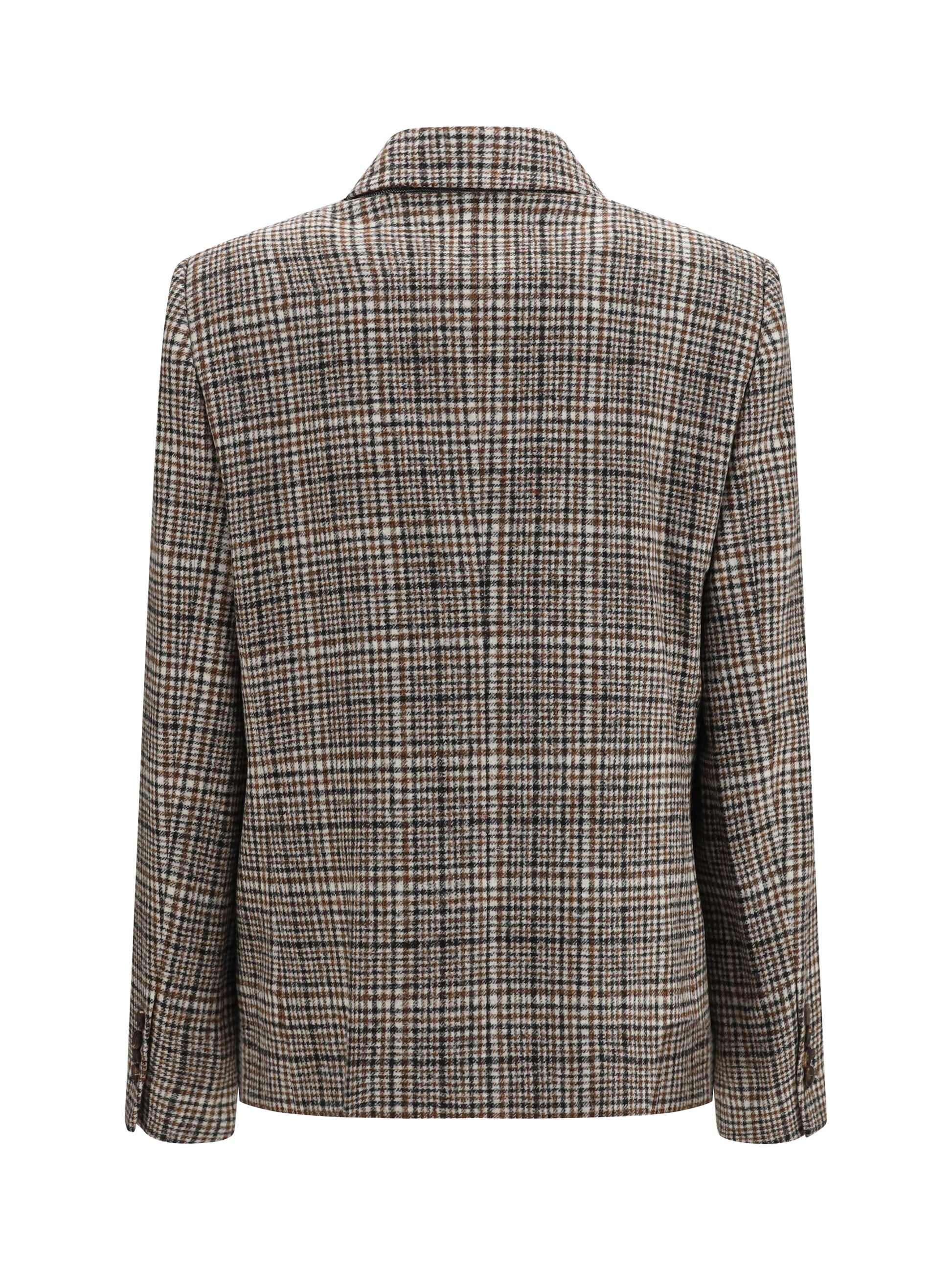 Brunello Cucinelli Women Double-Breasted Jacket In Alpaca And Wool Blend BRUNELLO CUCINELLI