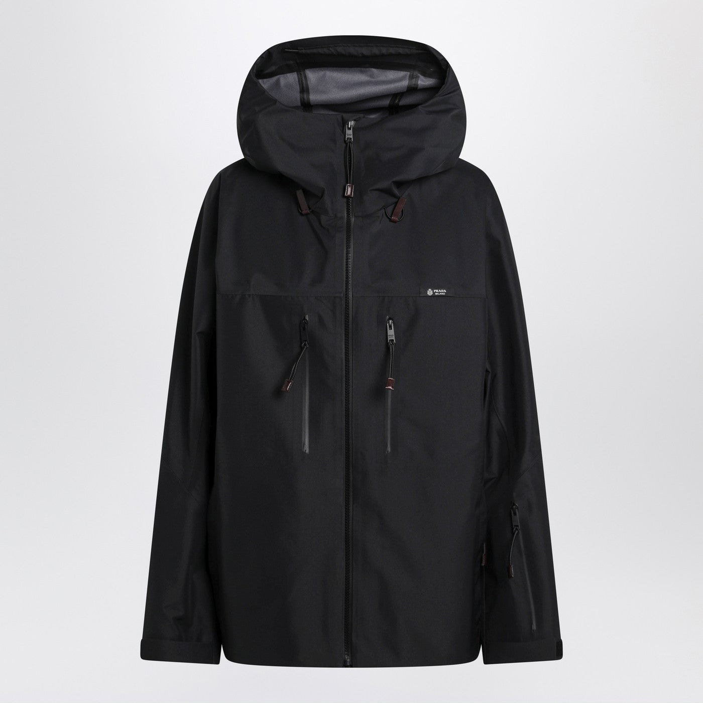 Prada Black Technical Canvas Jacket Women PRADA