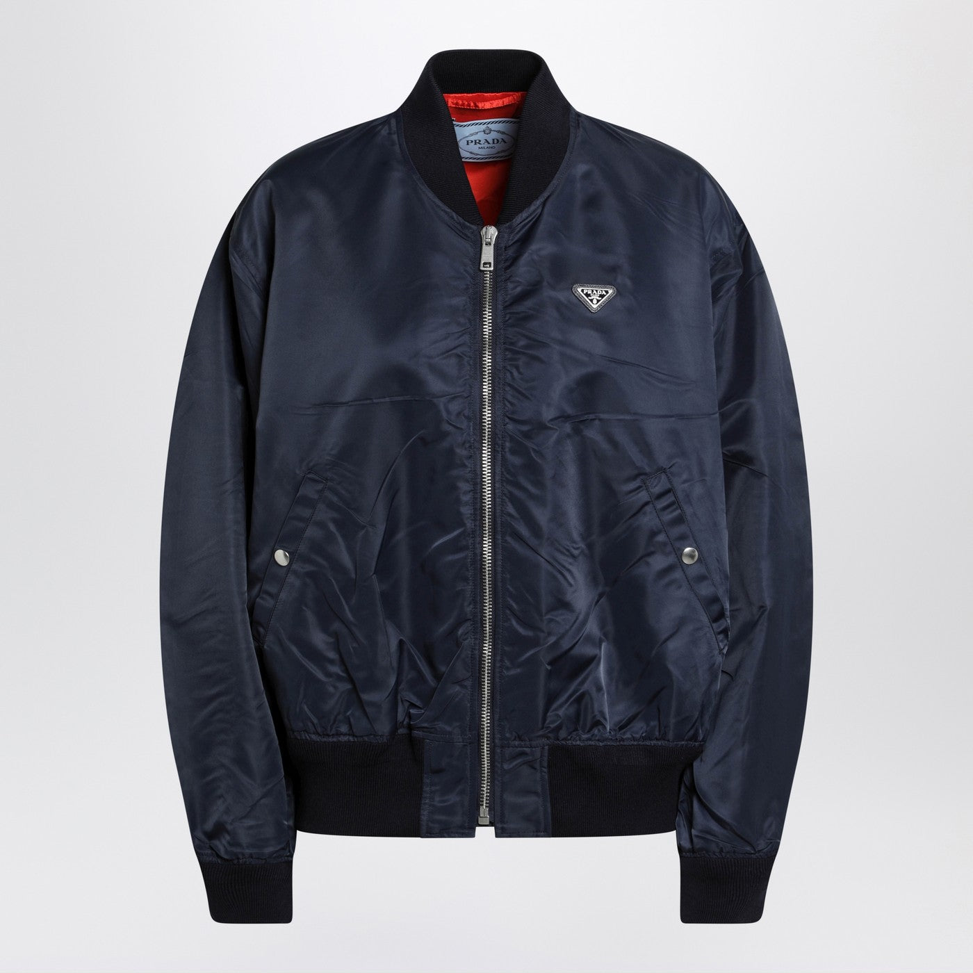Prada Blue Re-Nylon Bomber Jacket Women PRADA
